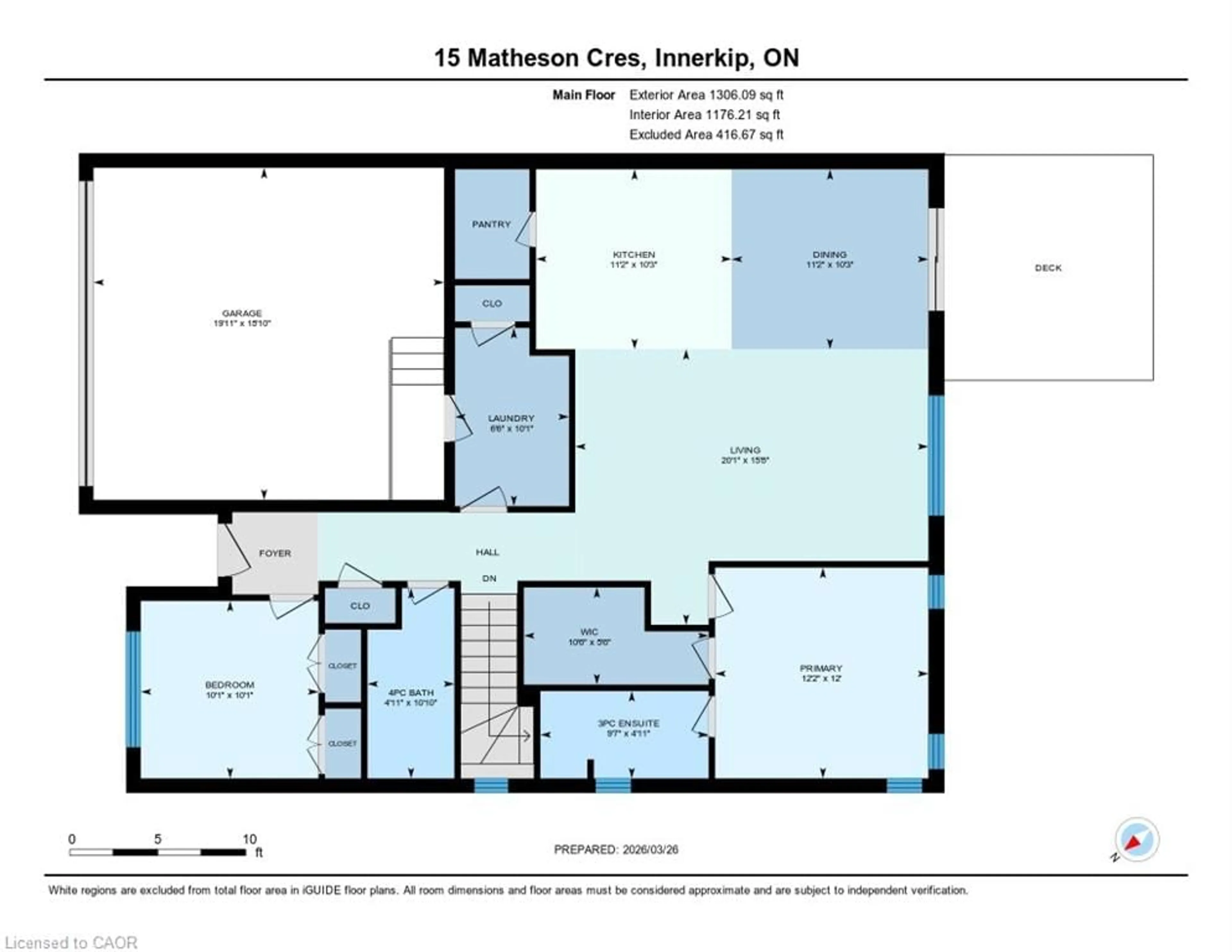 Floor plan for 15 Matheson Cres, Innerkip Ontario N0J 1M0