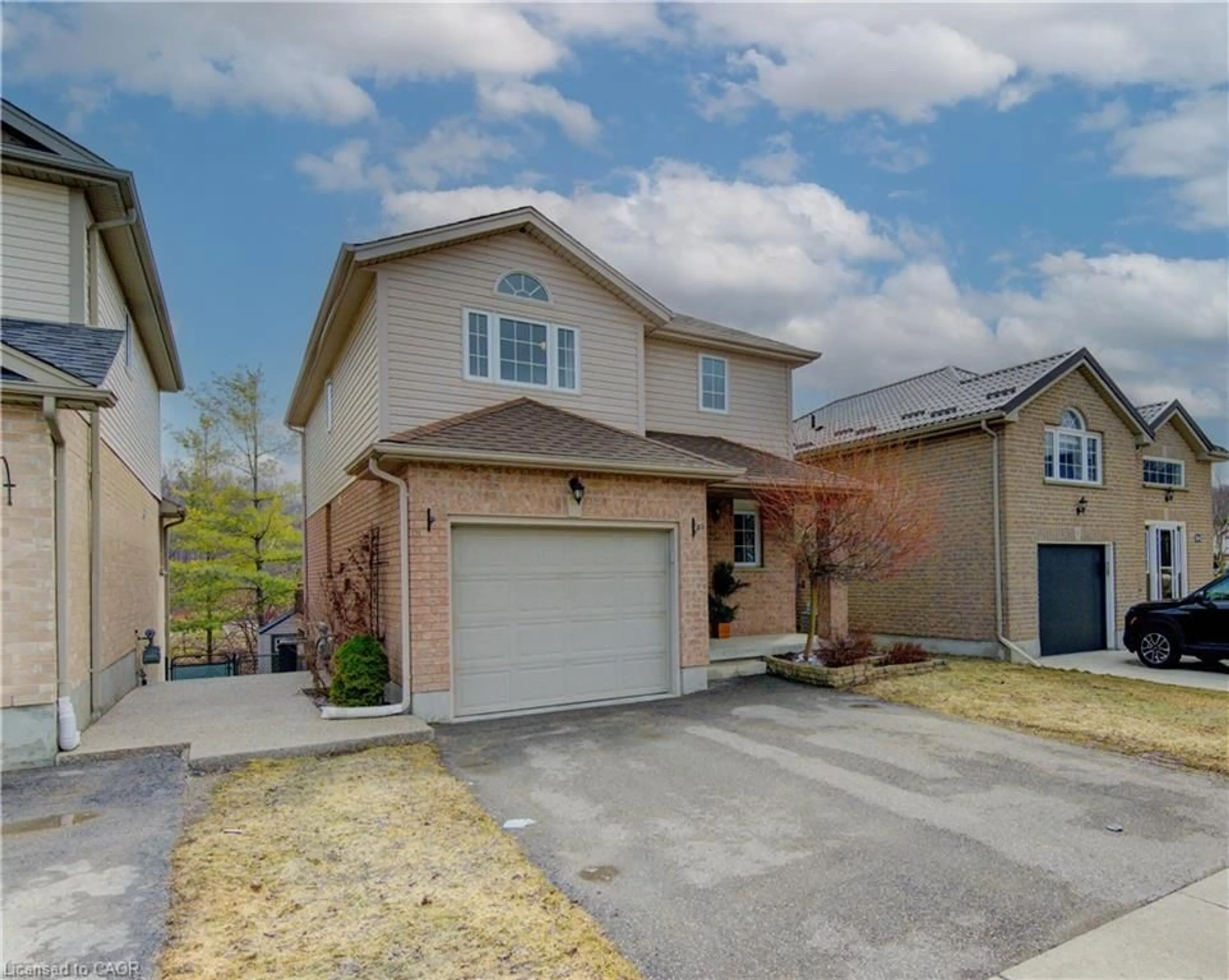 Home with brick exterior material, street for 80 Everglade Cres, Kitchener Ontario N2E 3Y5