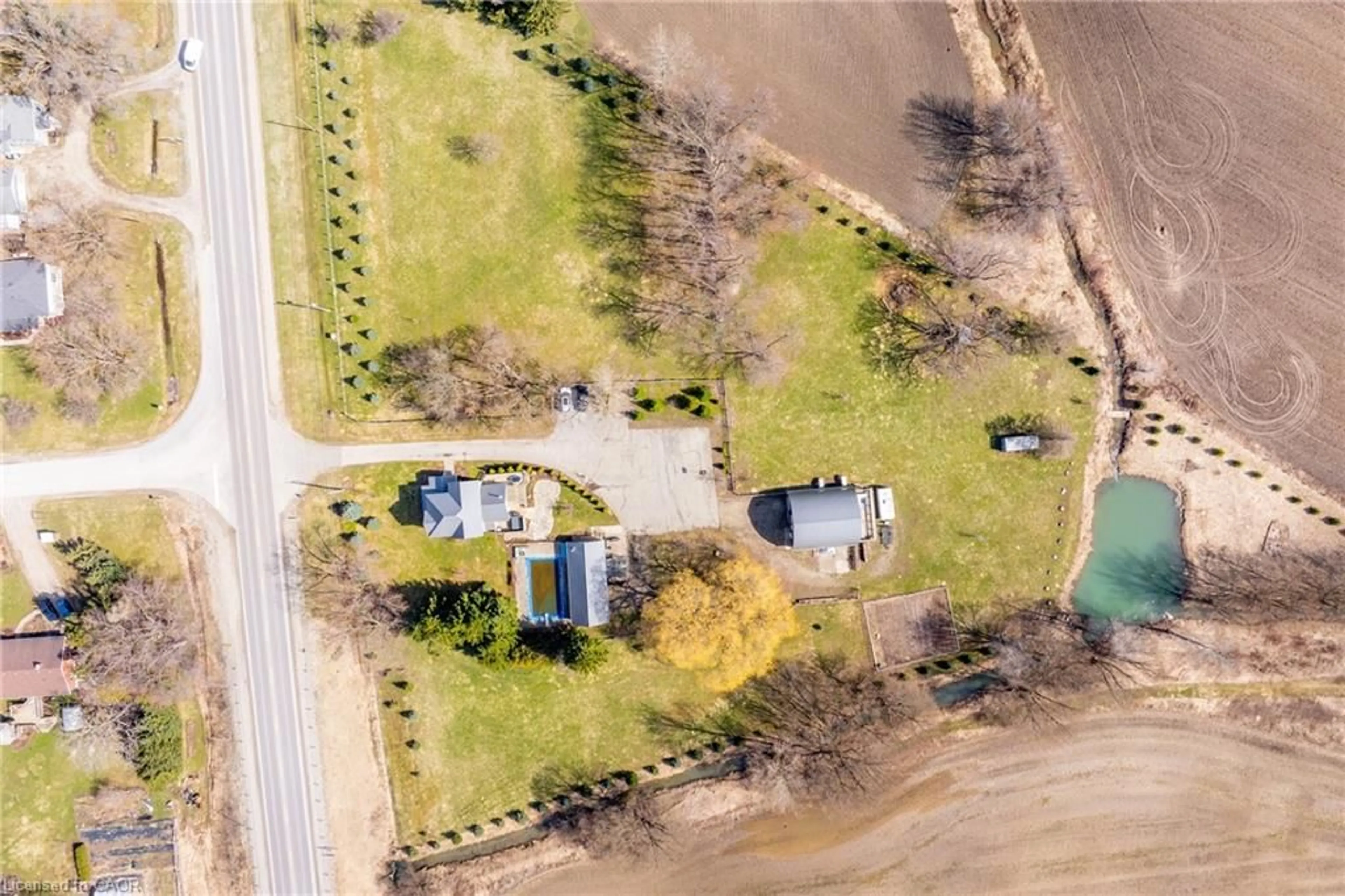 A pic from outside/outdoor area/front of a property/back of a property/a pic from drone, unknown for 2999 Road 119, St. Marys Ontario N4X 1C9