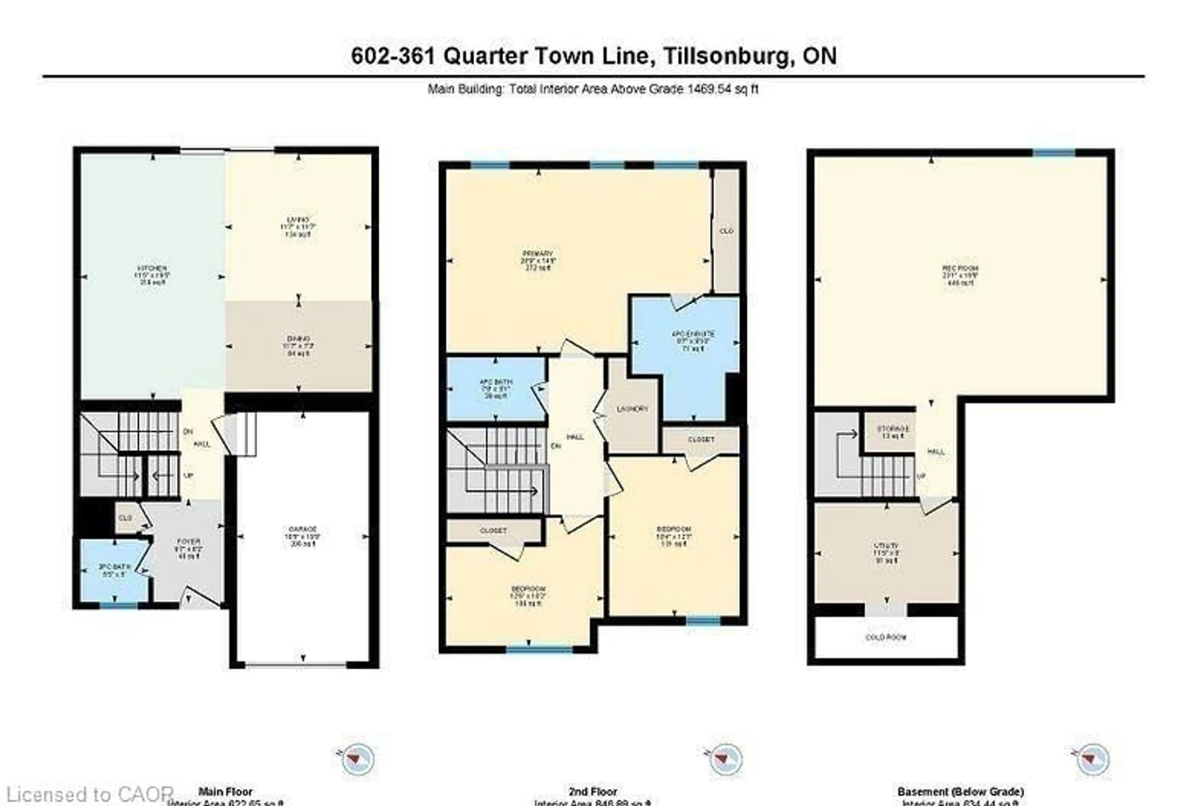 Floor plan for 361 Quarter Tline #602, Tillsonburg Ontario N4G 0K2