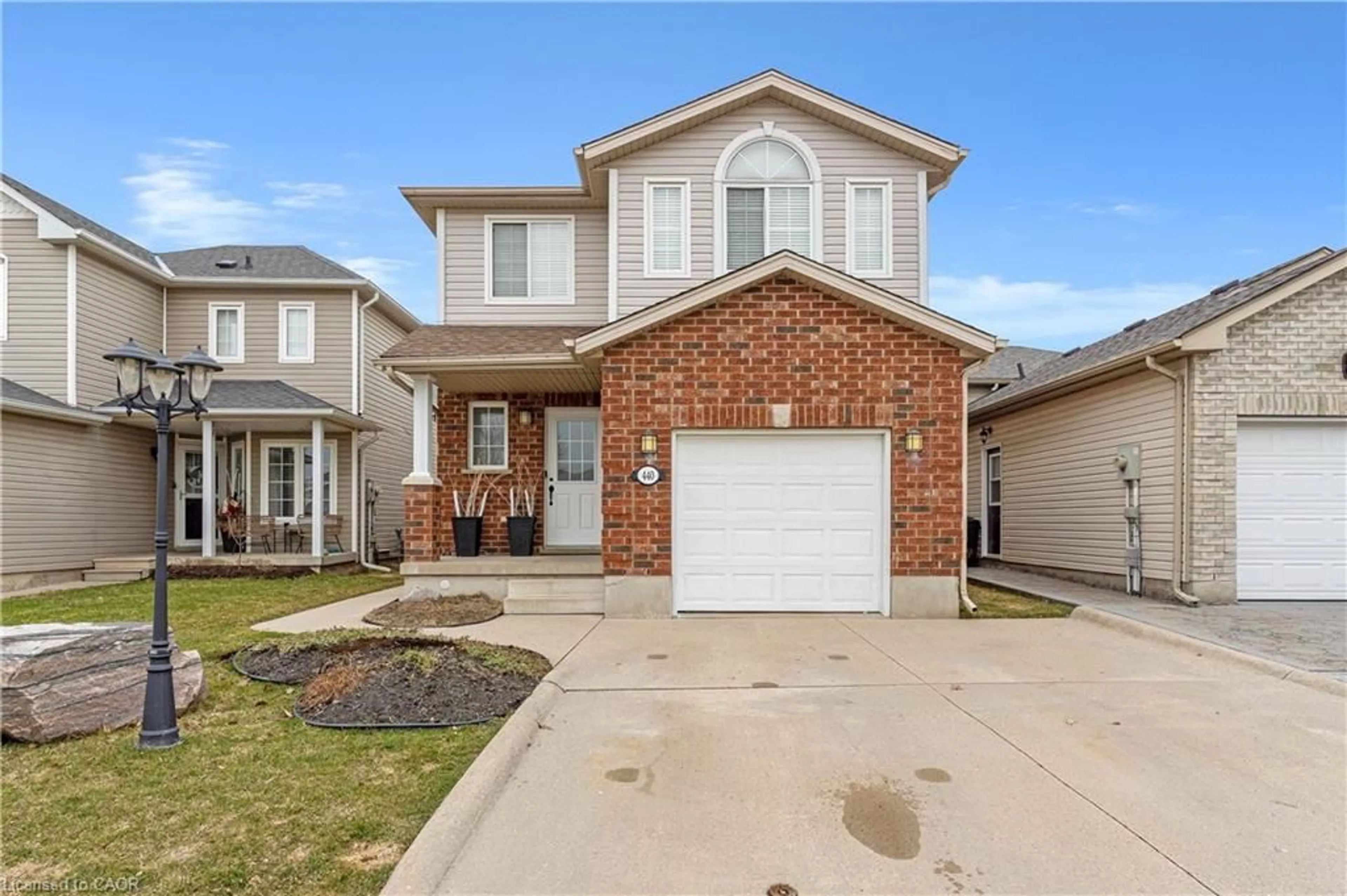 Home with brick exterior material, street for 440 Langlaw Dr, Cambridge Ontario N1P 1H5