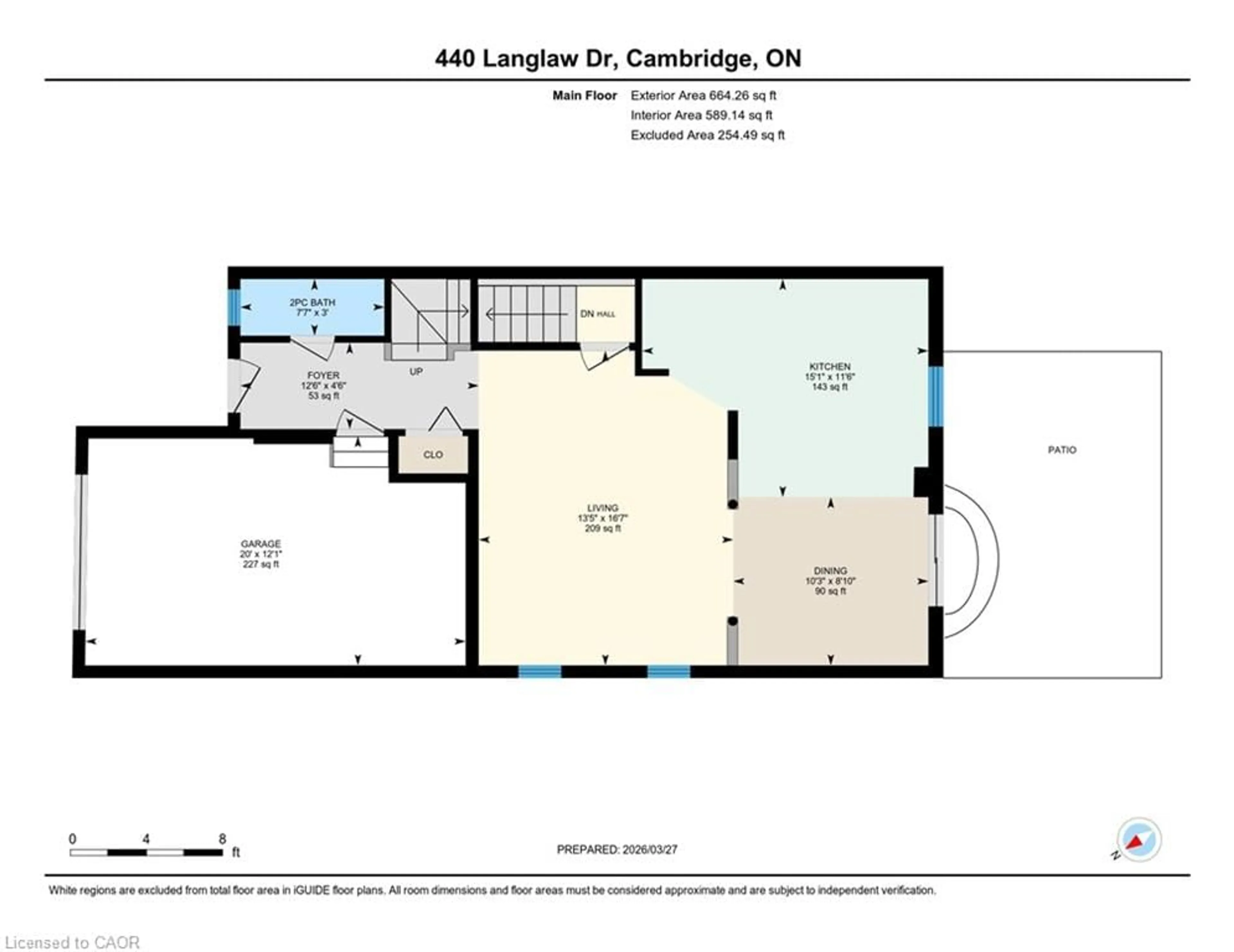Floor plan for 440 Langlaw Dr, Cambridge Ontario N1P 1H5