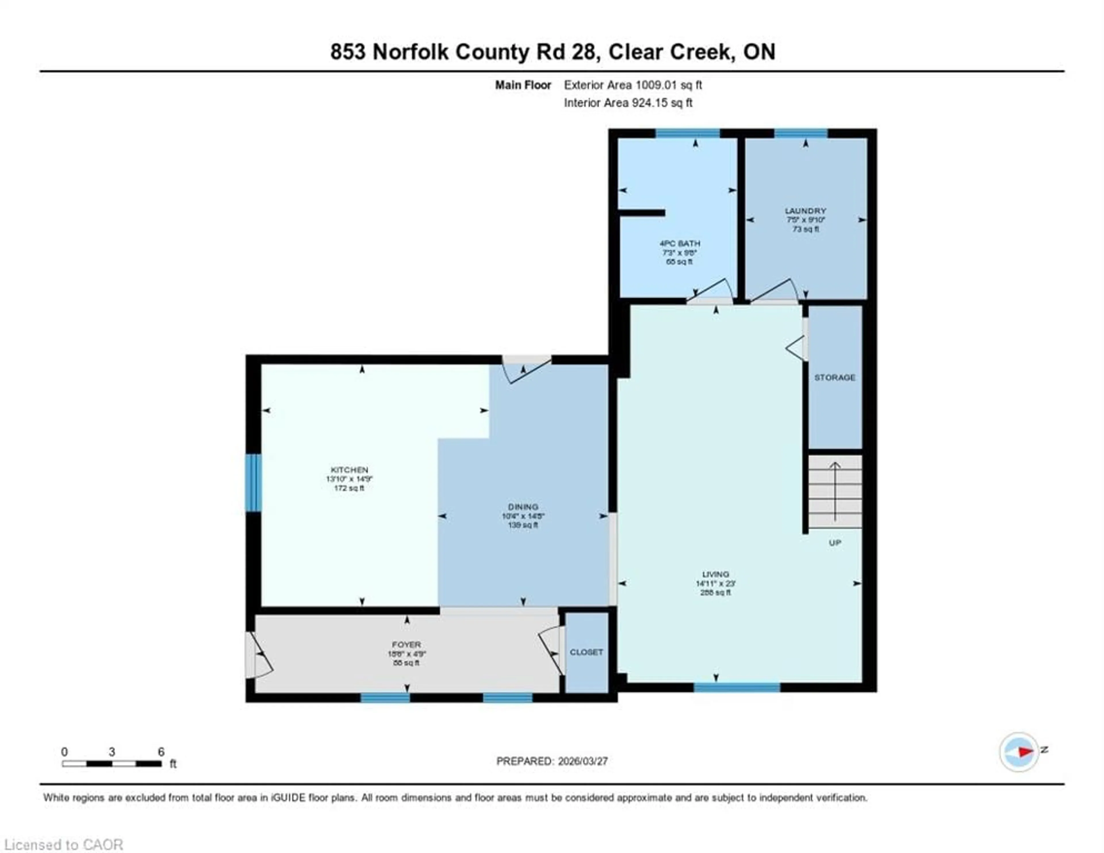Floor plan for 853 Norfolk County 28 Rd, Fairground Ontario N0E 1G0