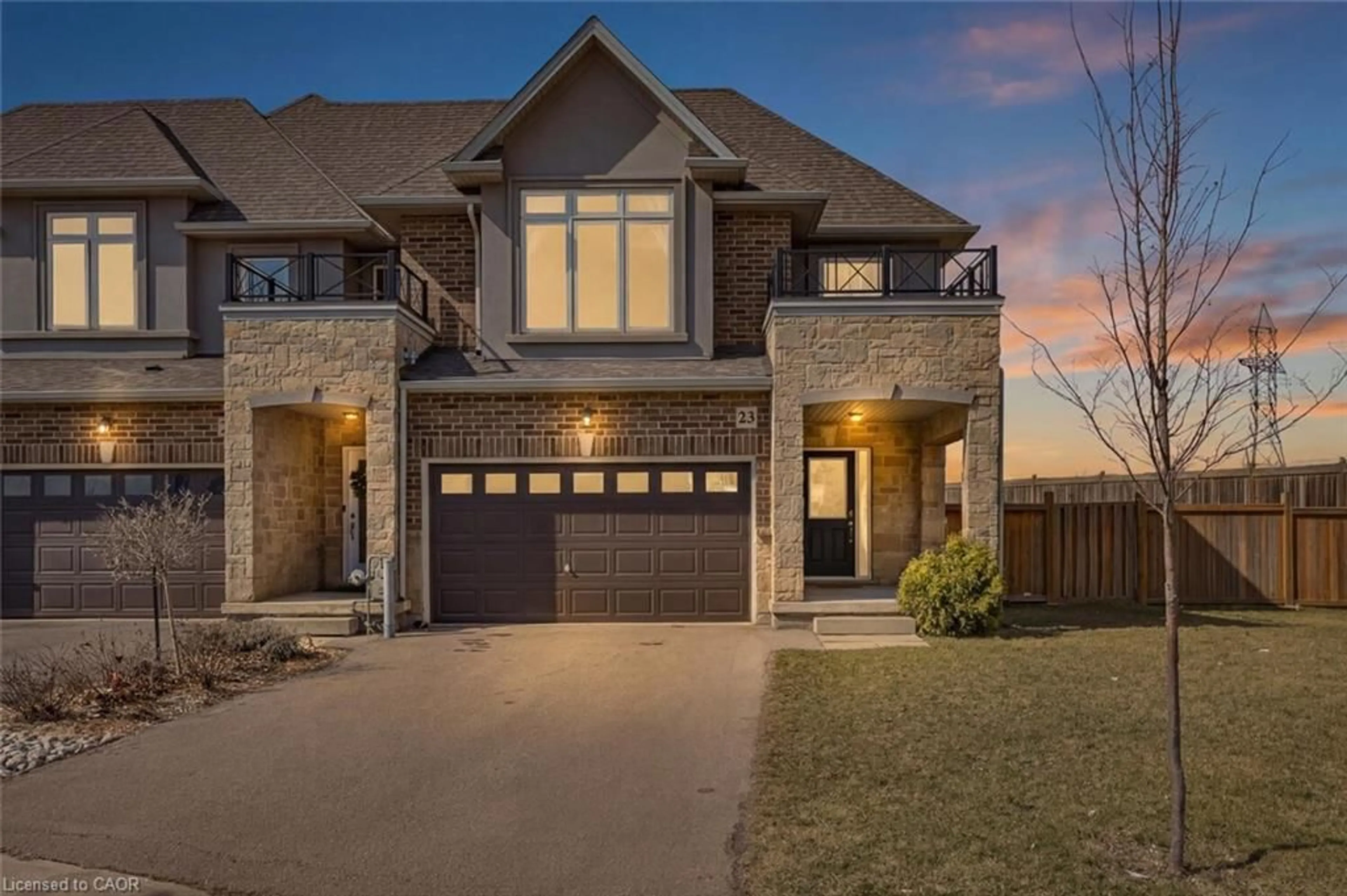 Home with brick exterior material, street for 23 Pinot Cres, Hamilton Ontario L8E 0J8