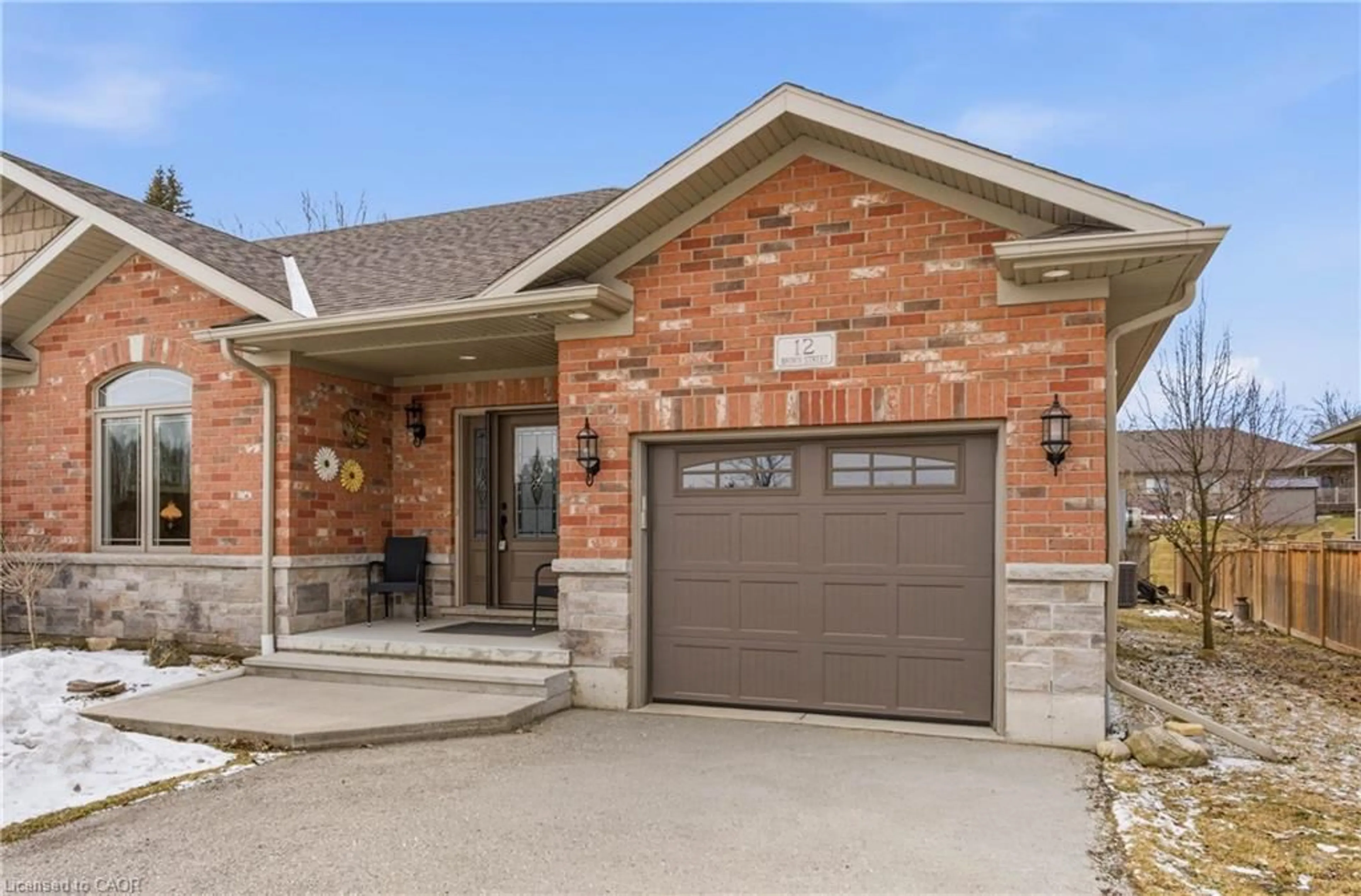 Home with brick exterior material, street for 12 Brown St, Minto Ontario N0G 1M0