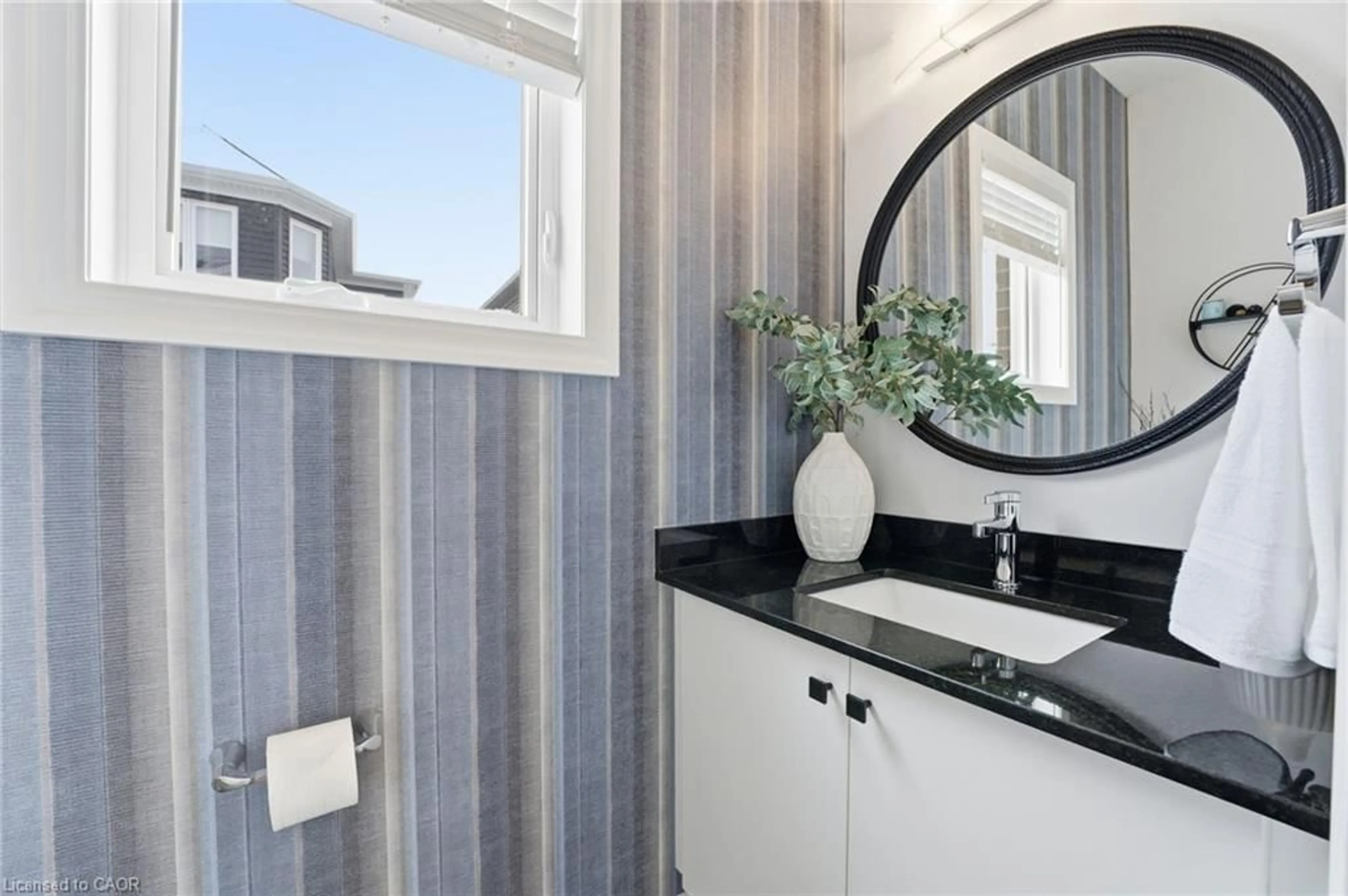 Contemporary bathroom, ceramic/tile floor for 1 Bawcutt Cres, Paris Ontario N3L 0G7