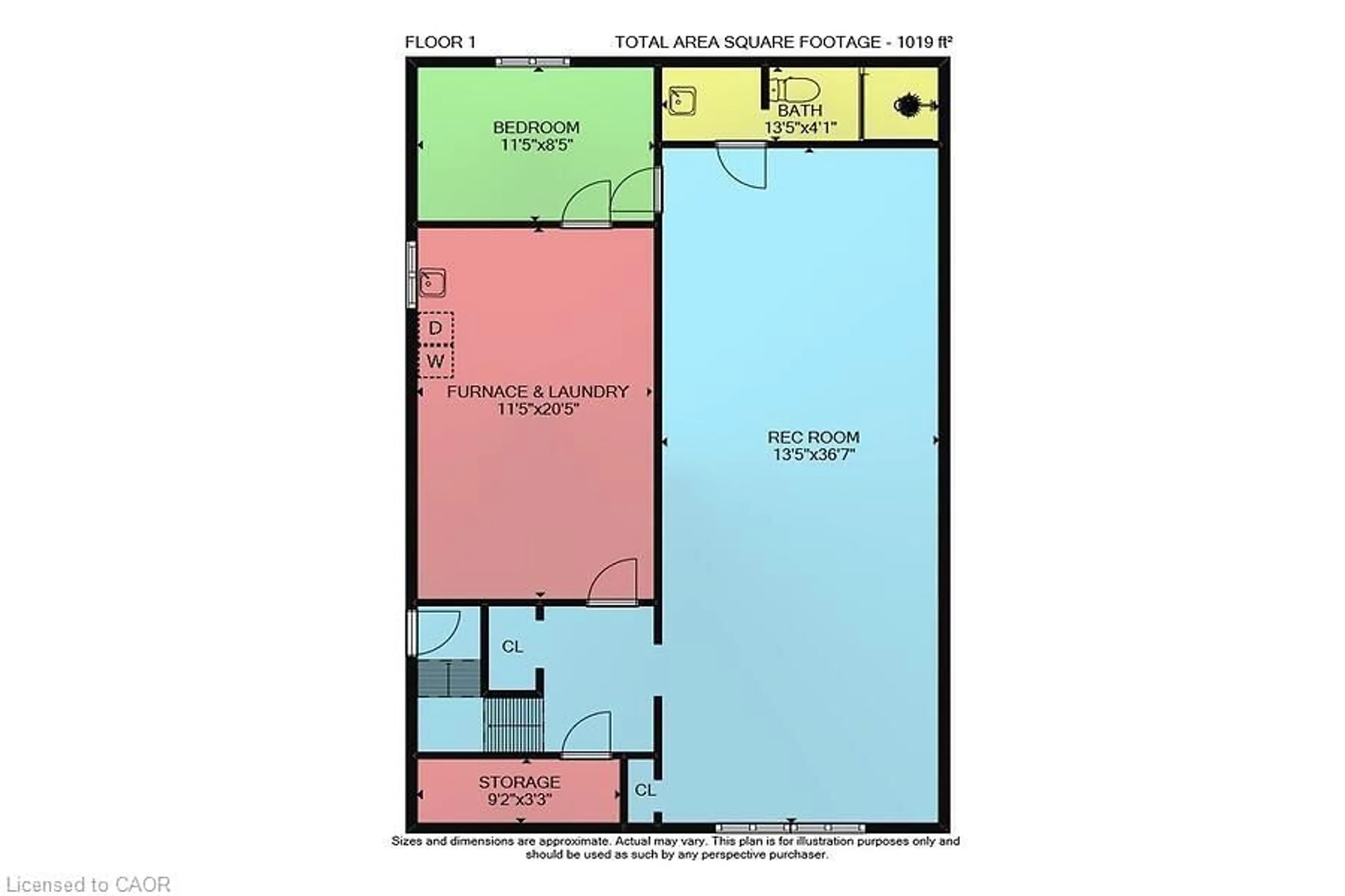 Floor plan for 66 Highridge Ave, Hamilton Ontario L8E 2S1