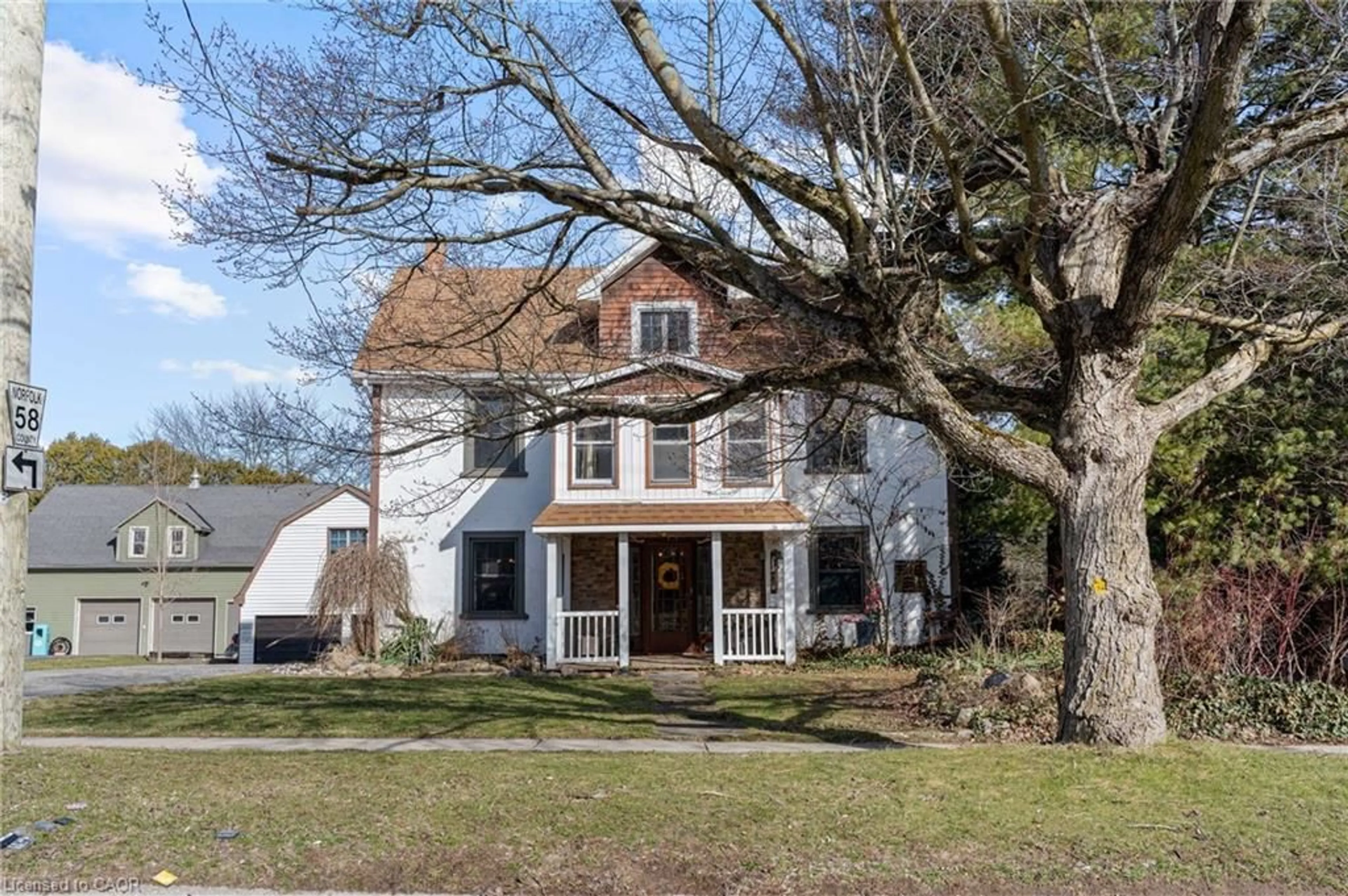 Home with brick exterior material, street for 1513 Old Brock St, Vittoria Ontario N0E 1W0