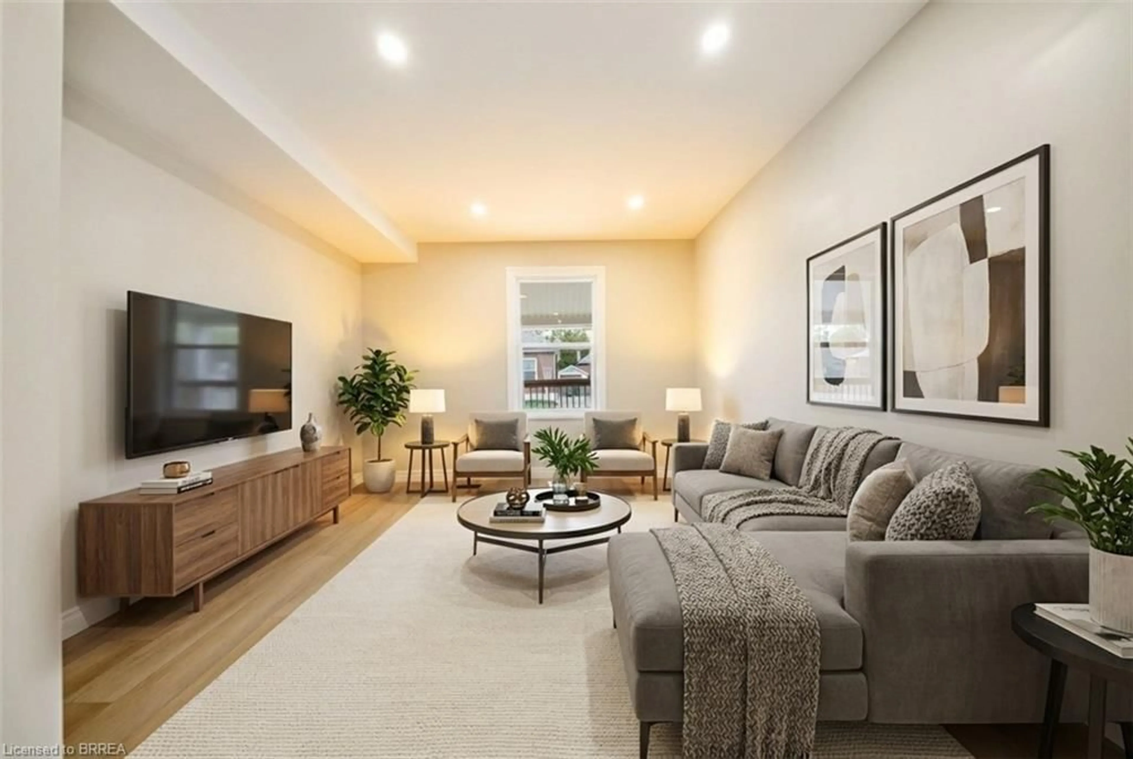 Living room with furniture, unknown for 17 Able Ave, Brantford Ontario N3S 2Y4