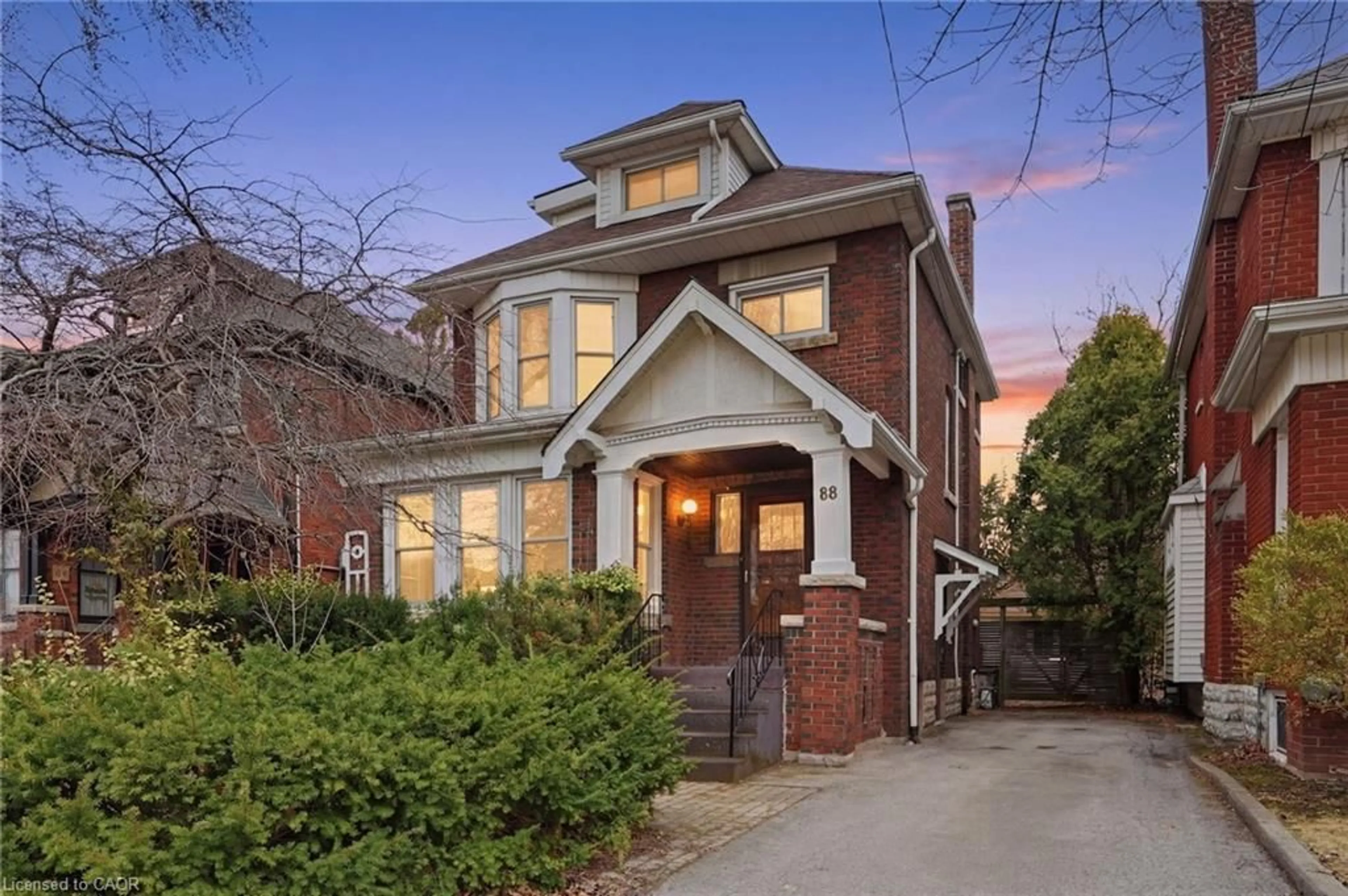 Home with brick exterior material, street for 88 Cline Ave, Hamilton Ontario L8S 3Z6