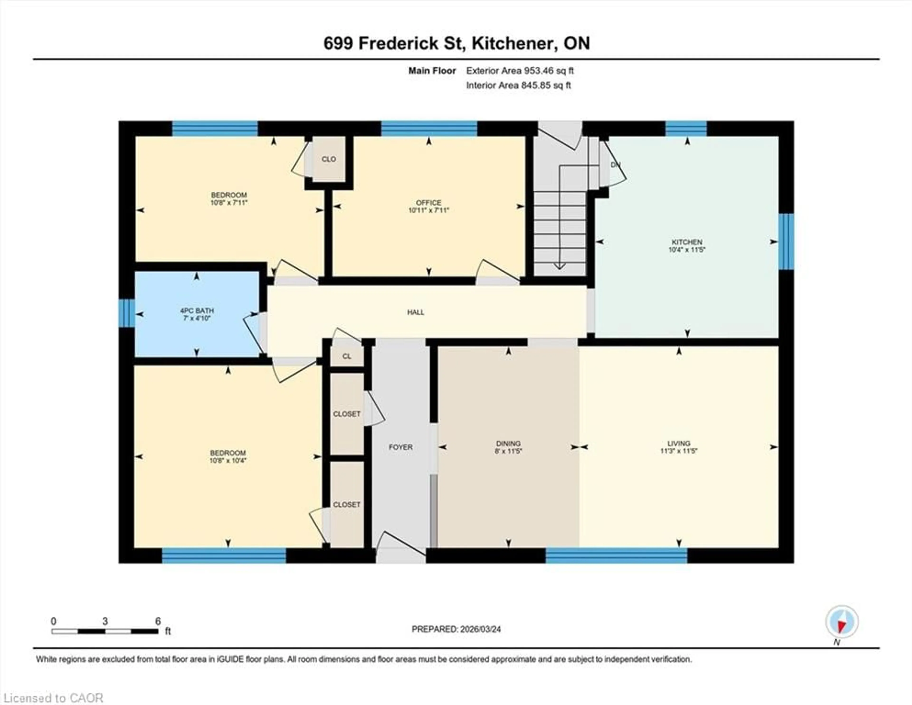 Floor plan for 699 Frederick St, Kitchener Ontario N2B 2B3