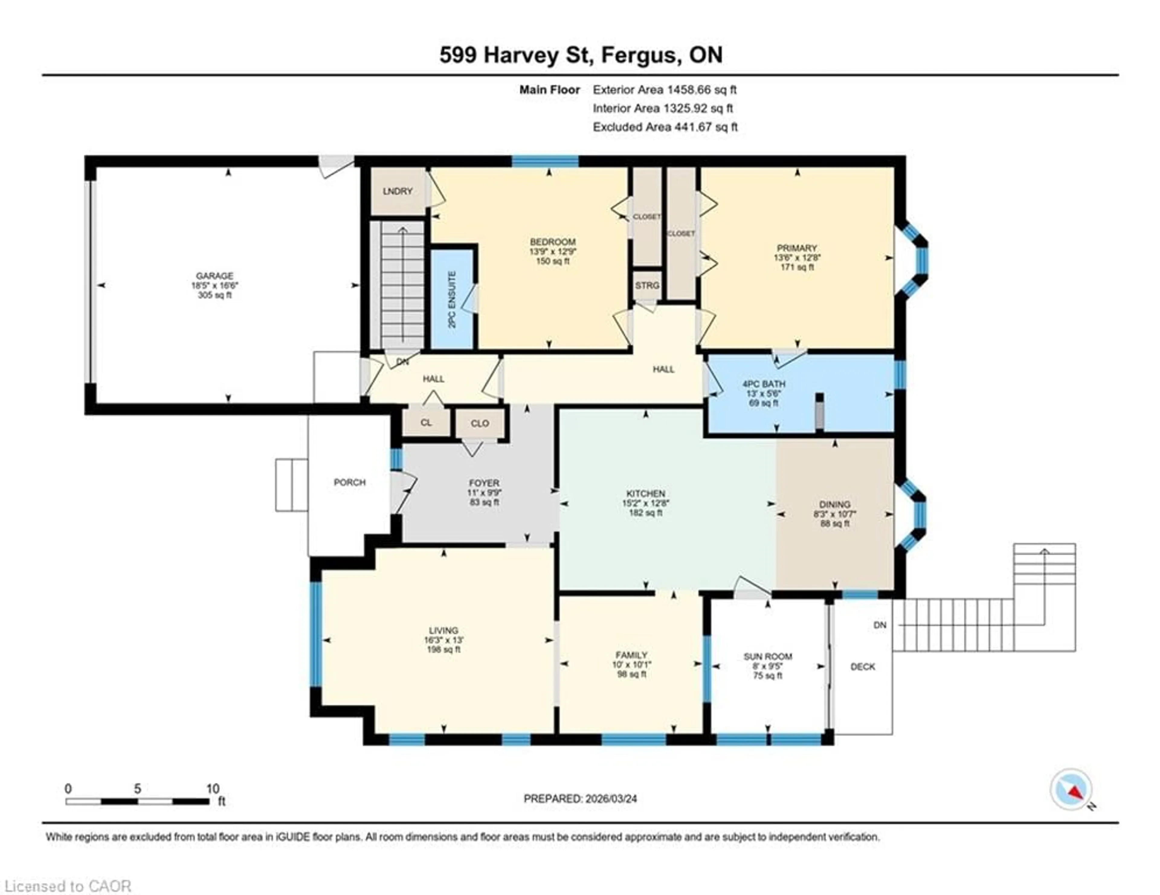 Floor plan for 599 Harvey St, Fergus Ontario N1M 3J4