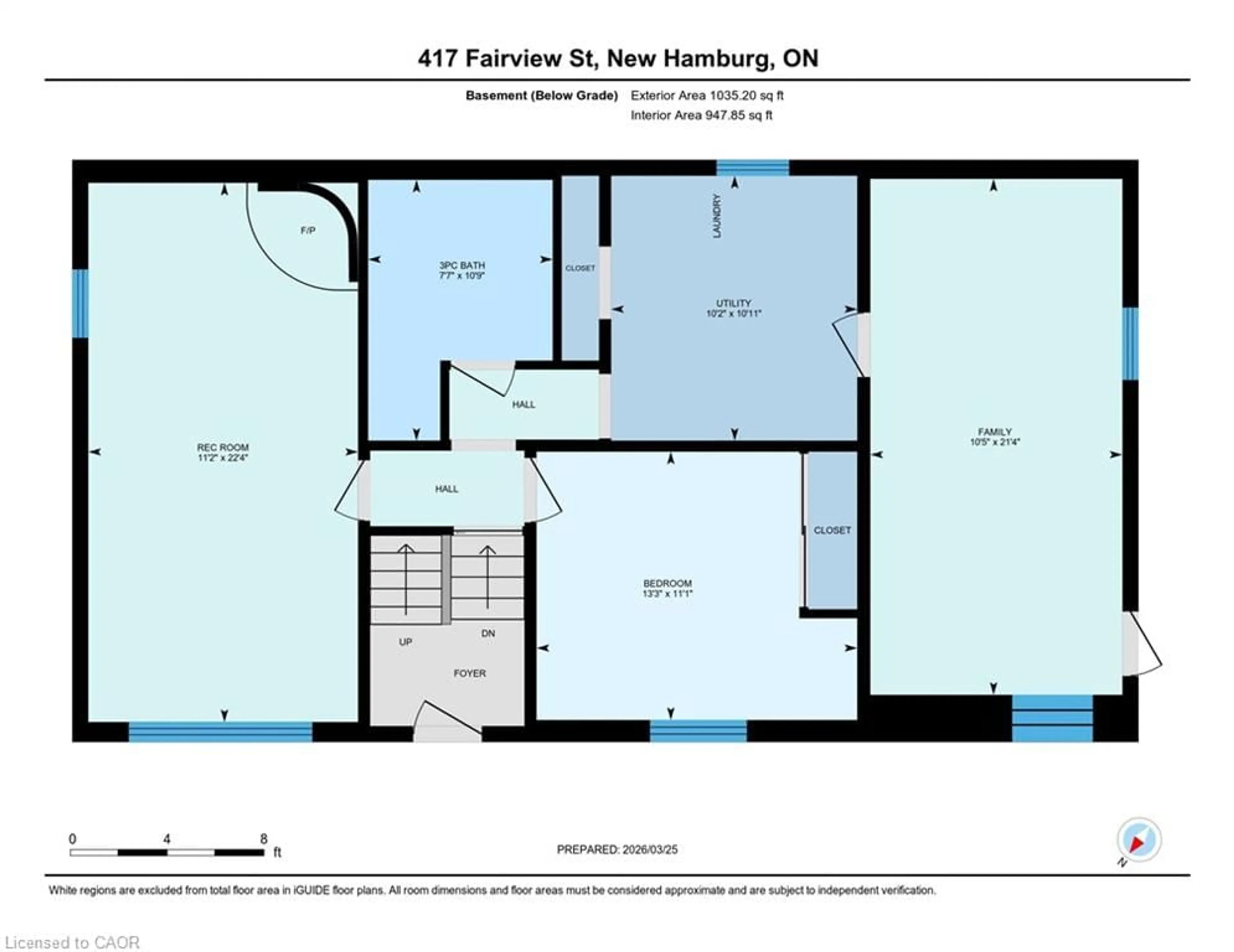 Floor plan for 417 Fairview St, New Hamburg Ontario N3A 1M2