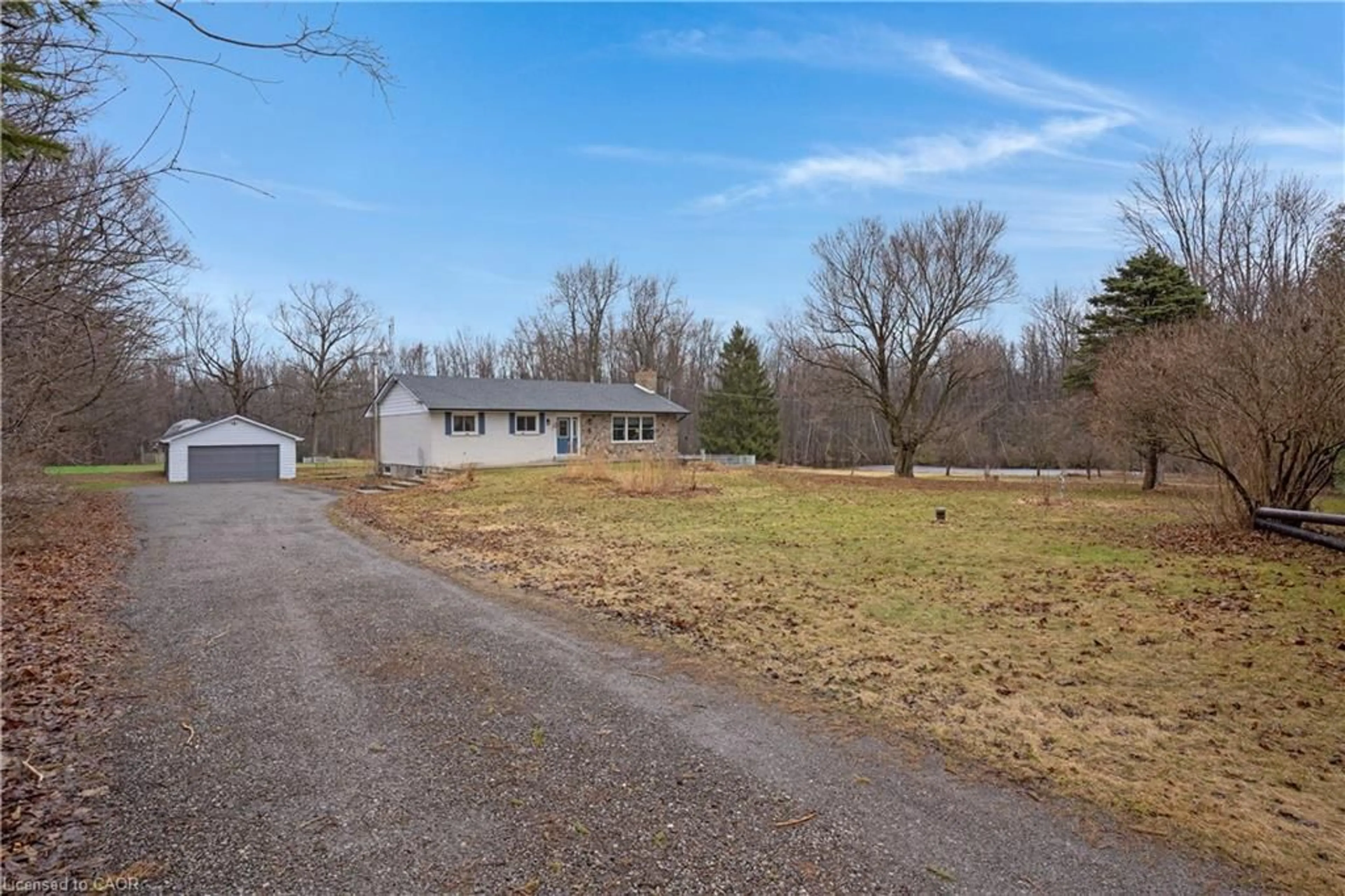 A pic from outside/outdoor area/front of a property/back of a property/a pic from drone, street for 1635 8th Concession Rd, Flamborough Ontario N0B 2J0