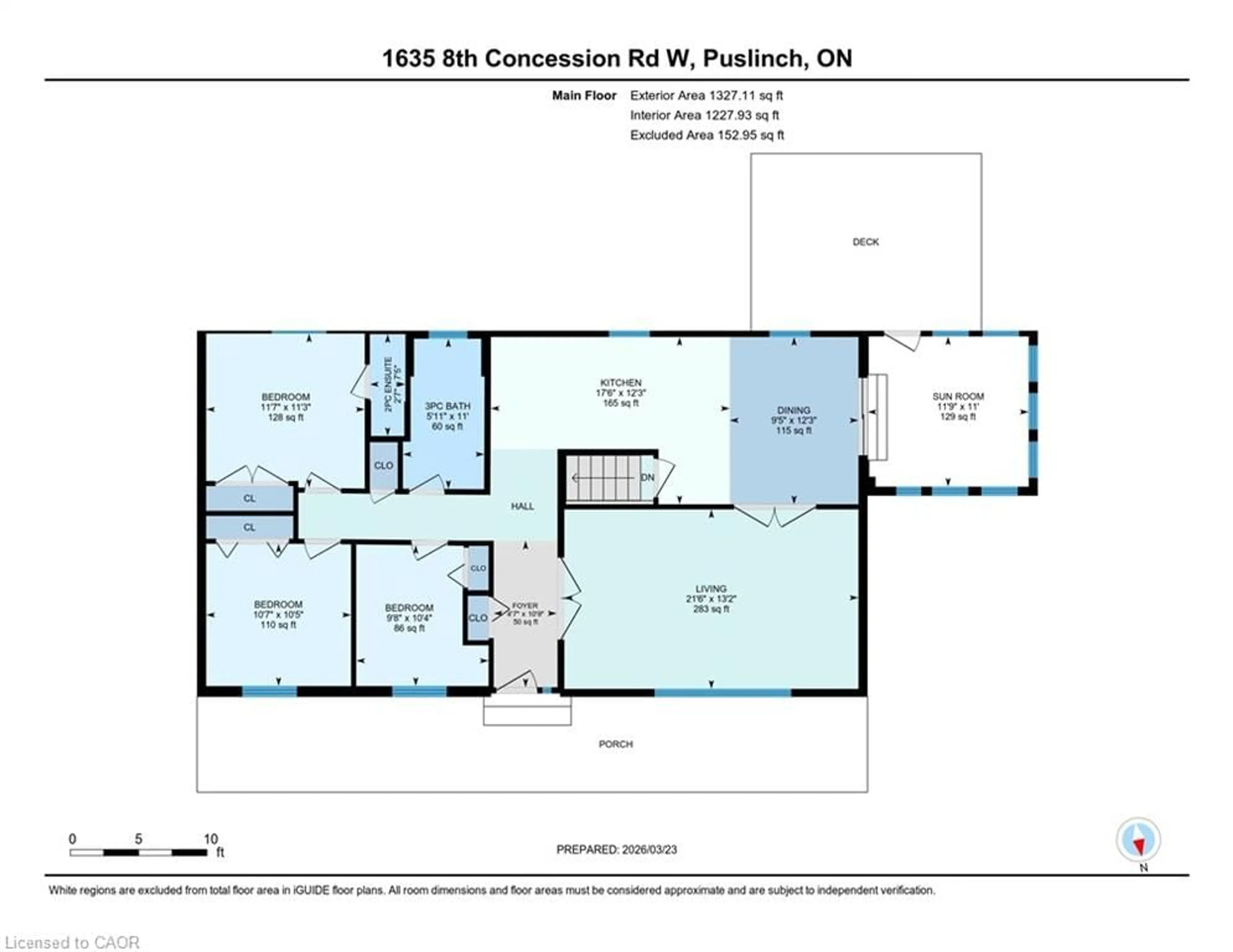 Floor plan for 1635 8th Concession Rd, Flamborough Ontario N0B 2J0