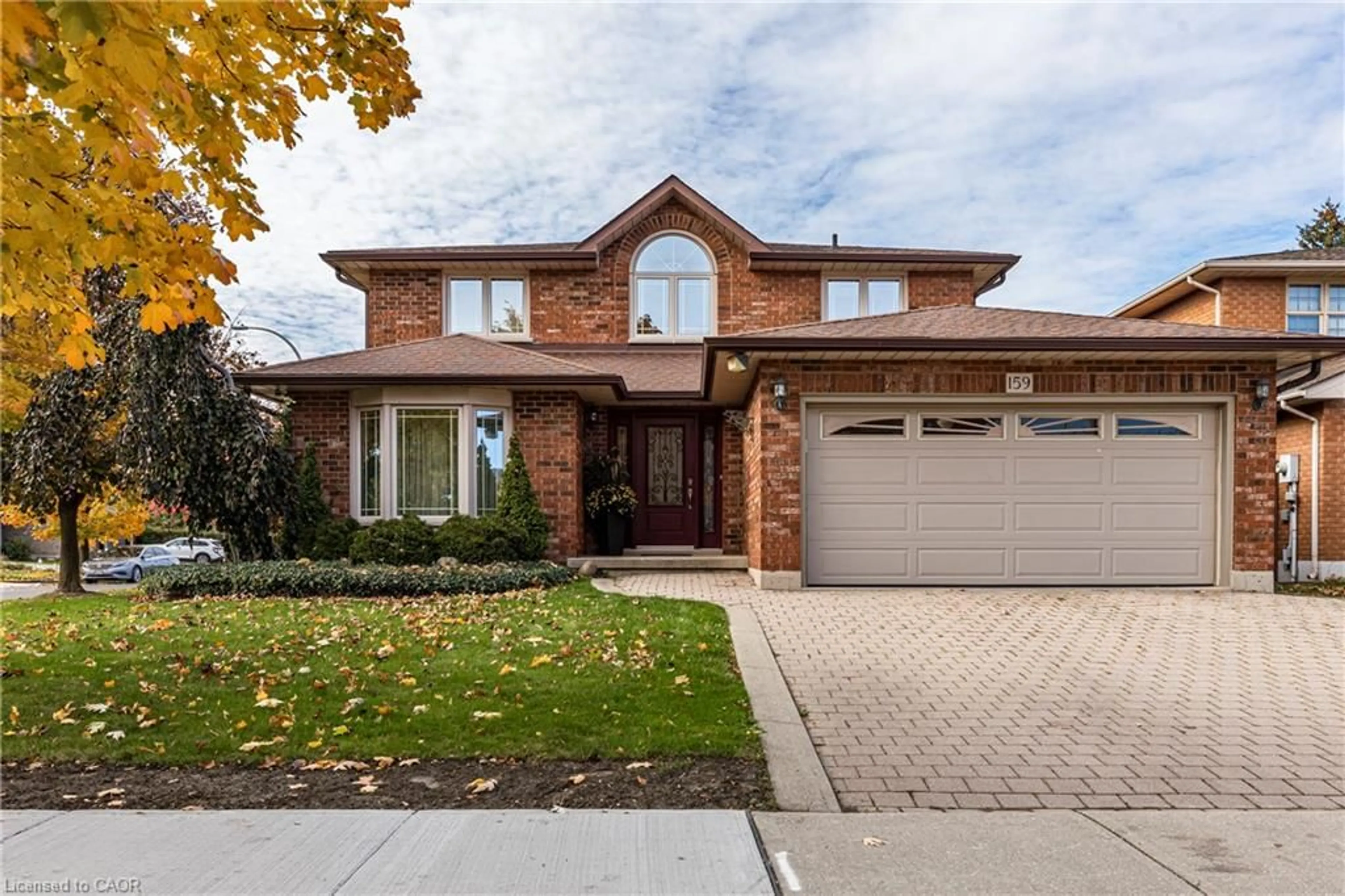 Home with brick exterior material, street for 159 Valera Dr, Stoney Creek Ontario L8E 4T1