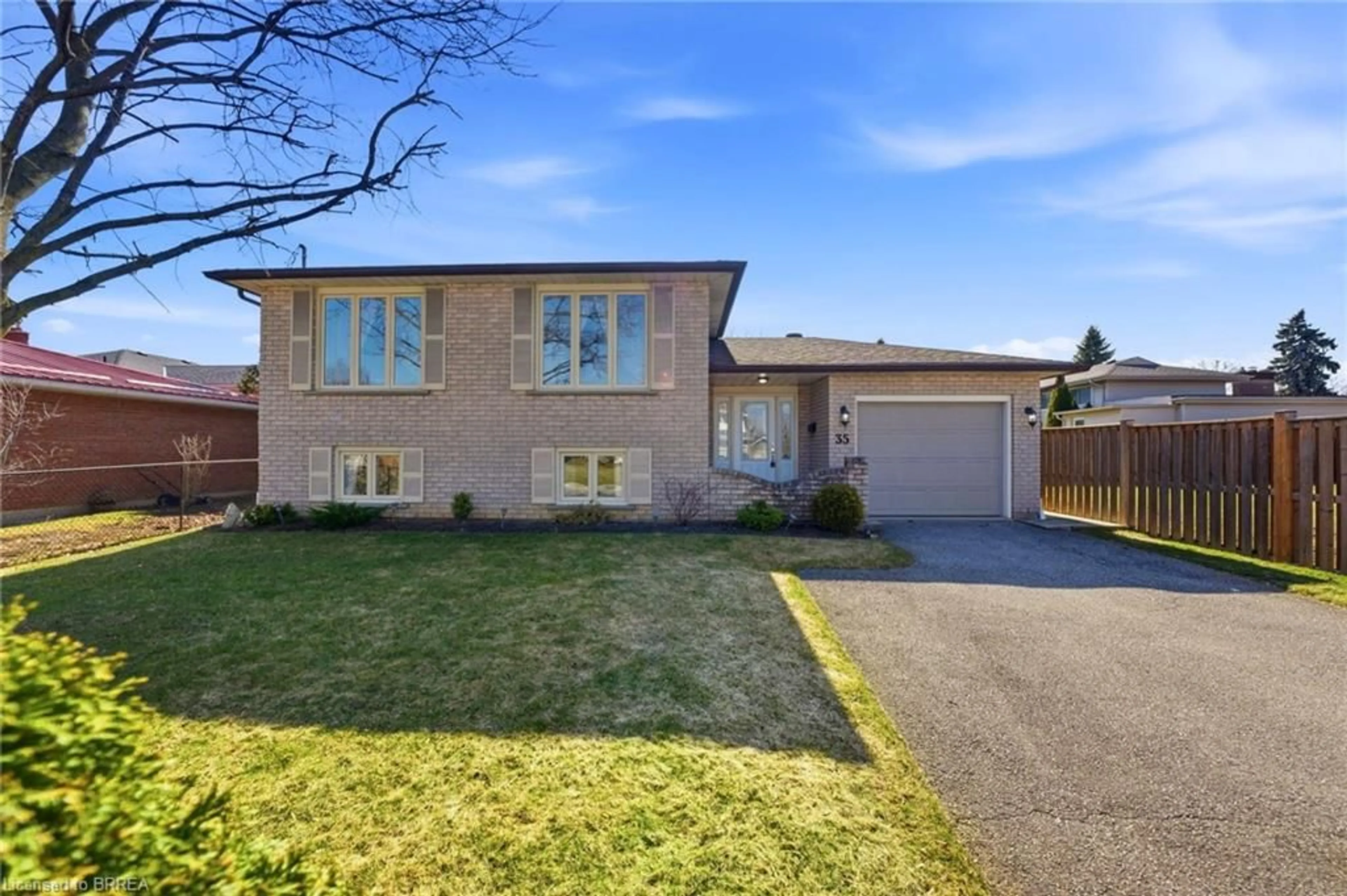 Home with brick exterior material, street for 35 Bernard Ave, Brantford Ontario N3R 7K7