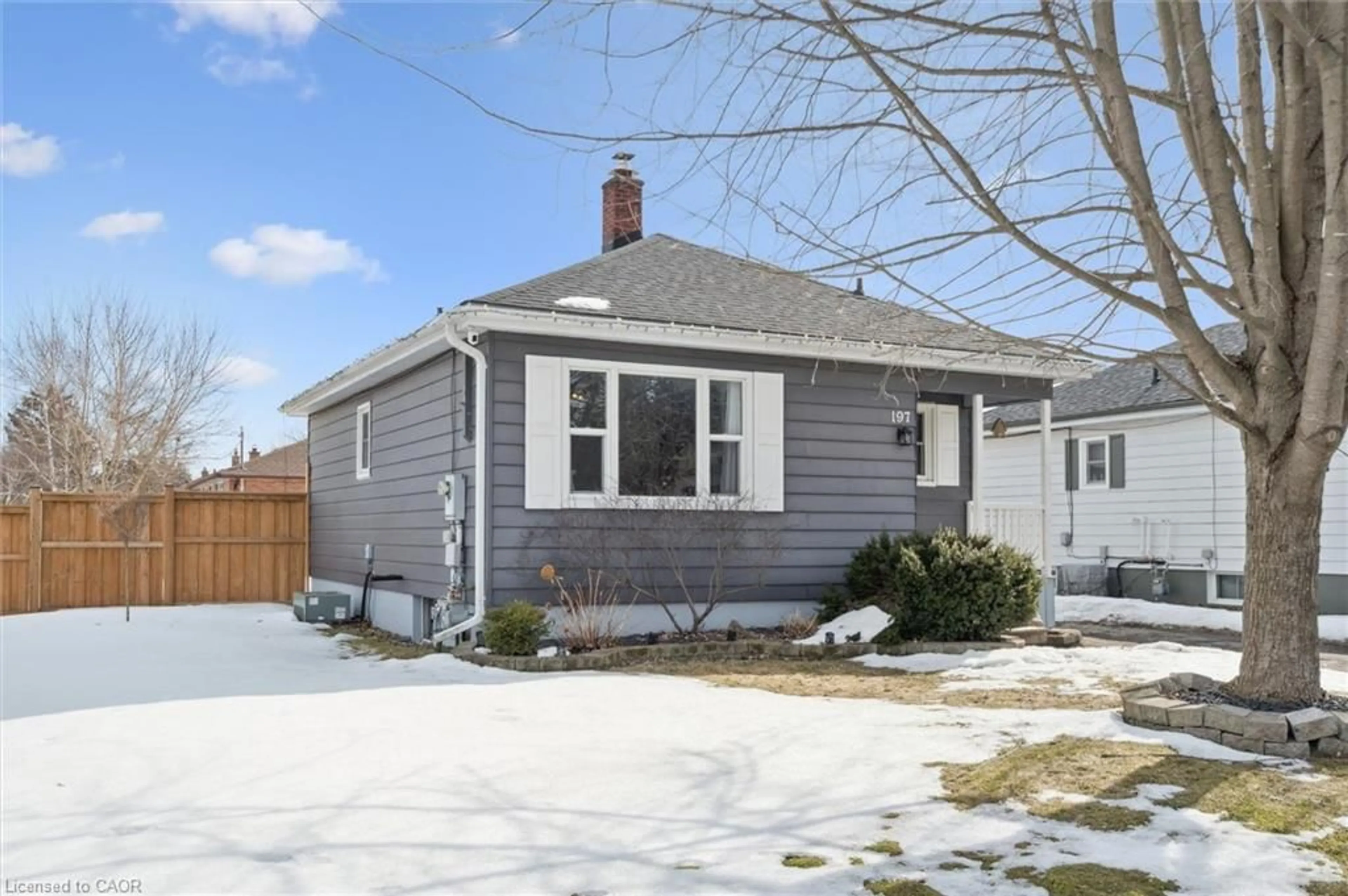 Home with vinyl exterior material, street for 197 Butler St, Woodstock Ontario N4S 3A8