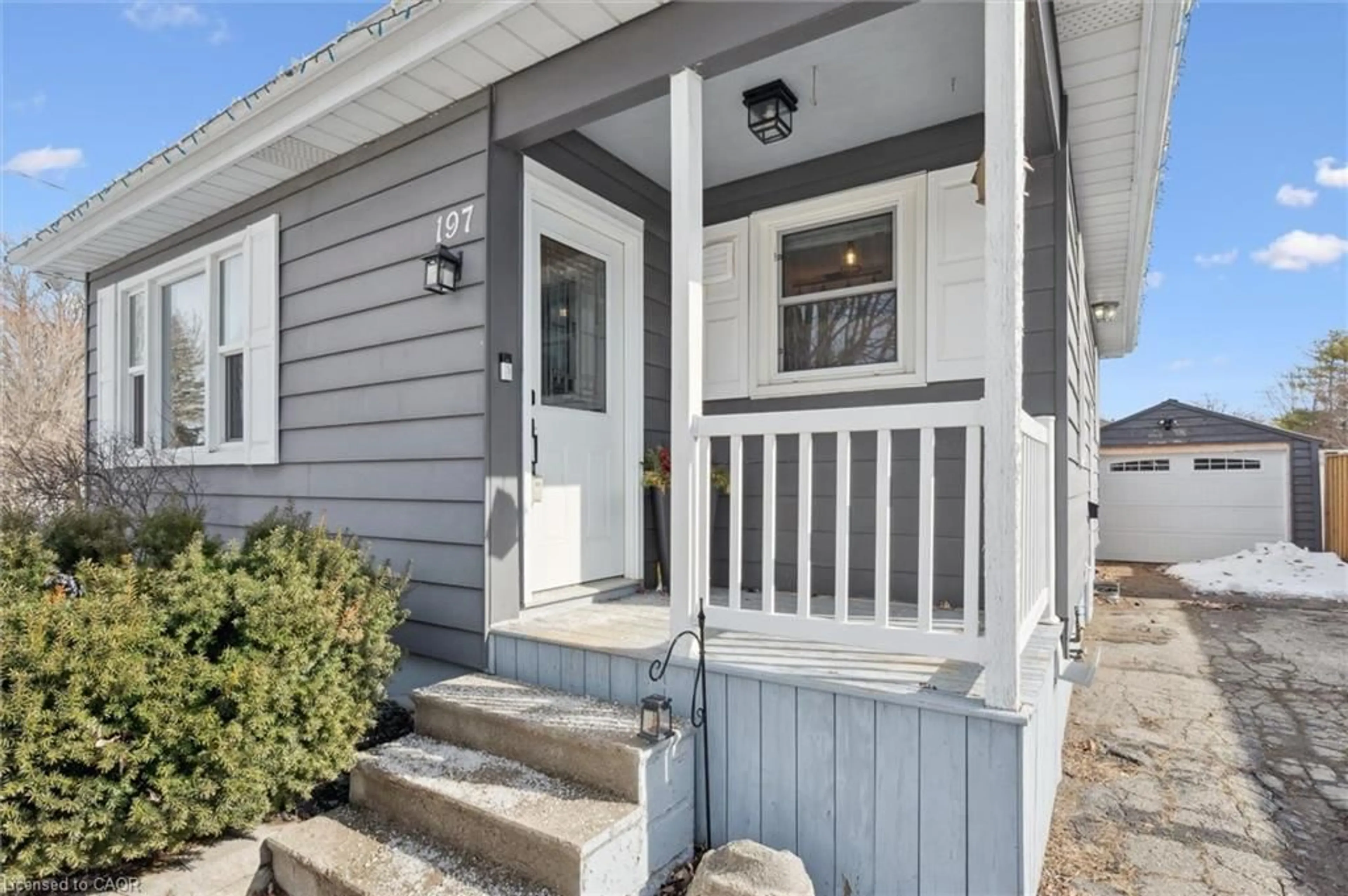 Home with vinyl exterior material, street for 197 Butler St, Woodstock Ontario N4S 3A8