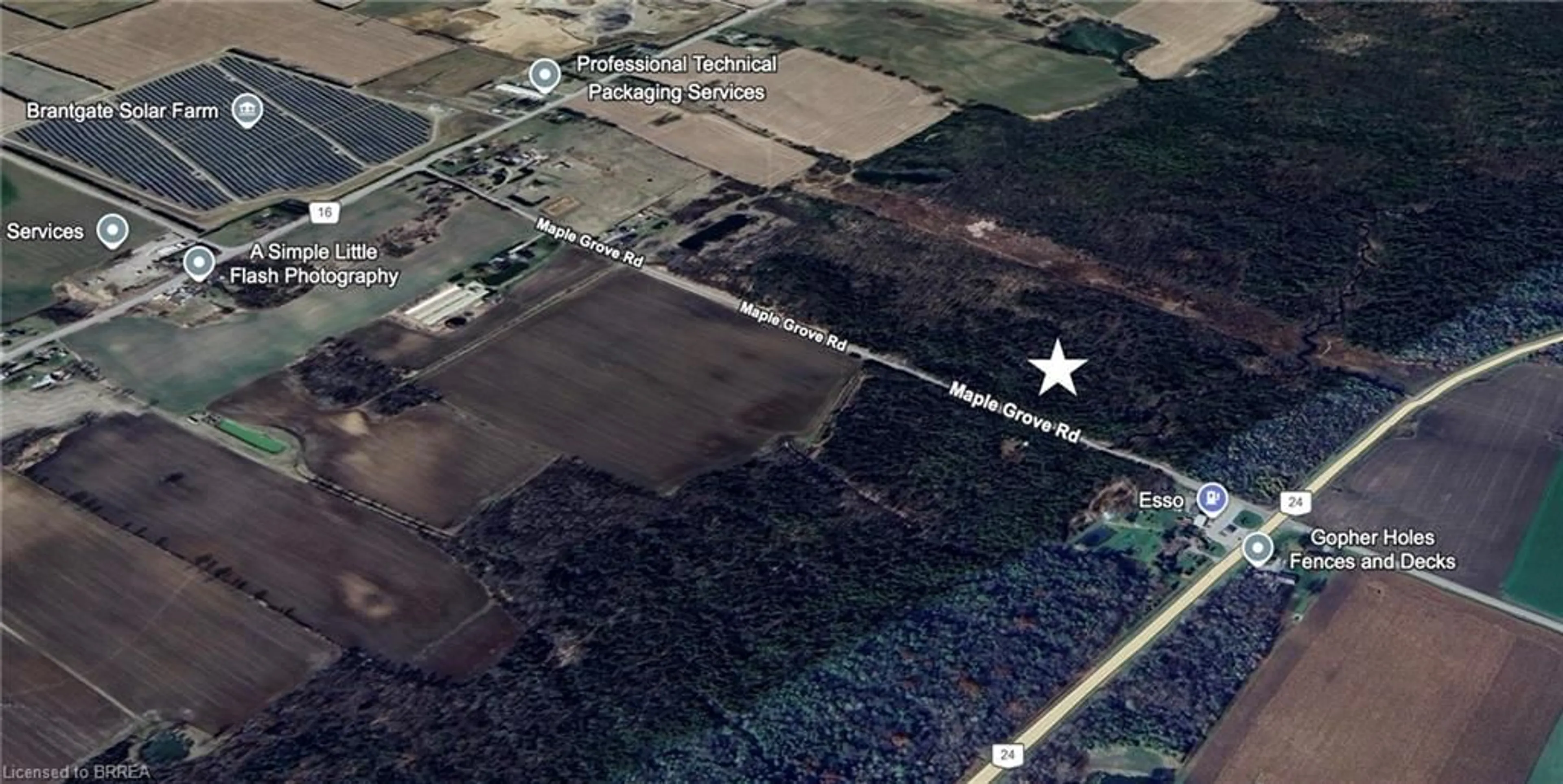 Picture of a map for 000 Maple Grove Rd, Scotland Ontario N0E 1R0