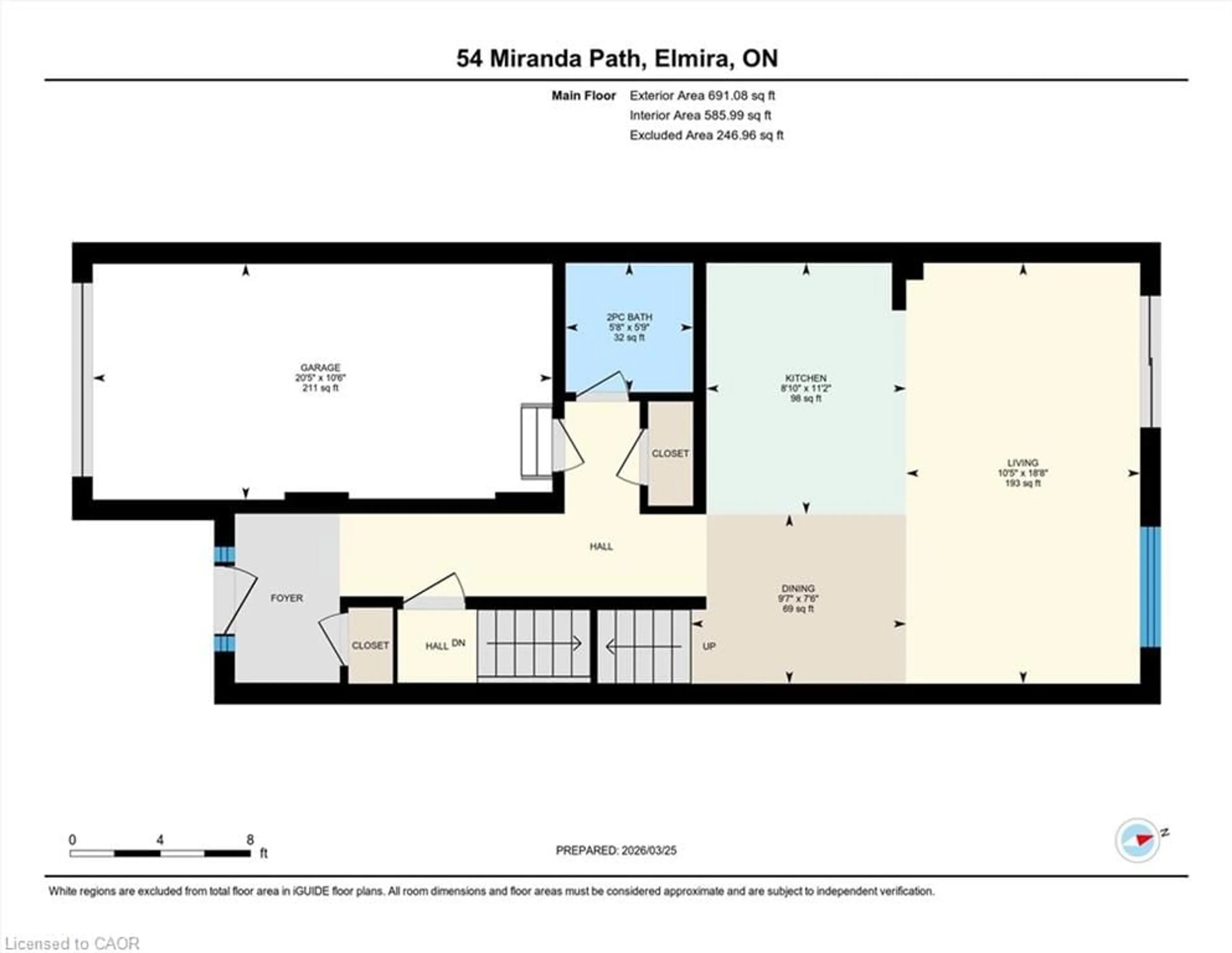 Floor plan for 54 Miranda Path, Elmira Ontario N3B 0A1