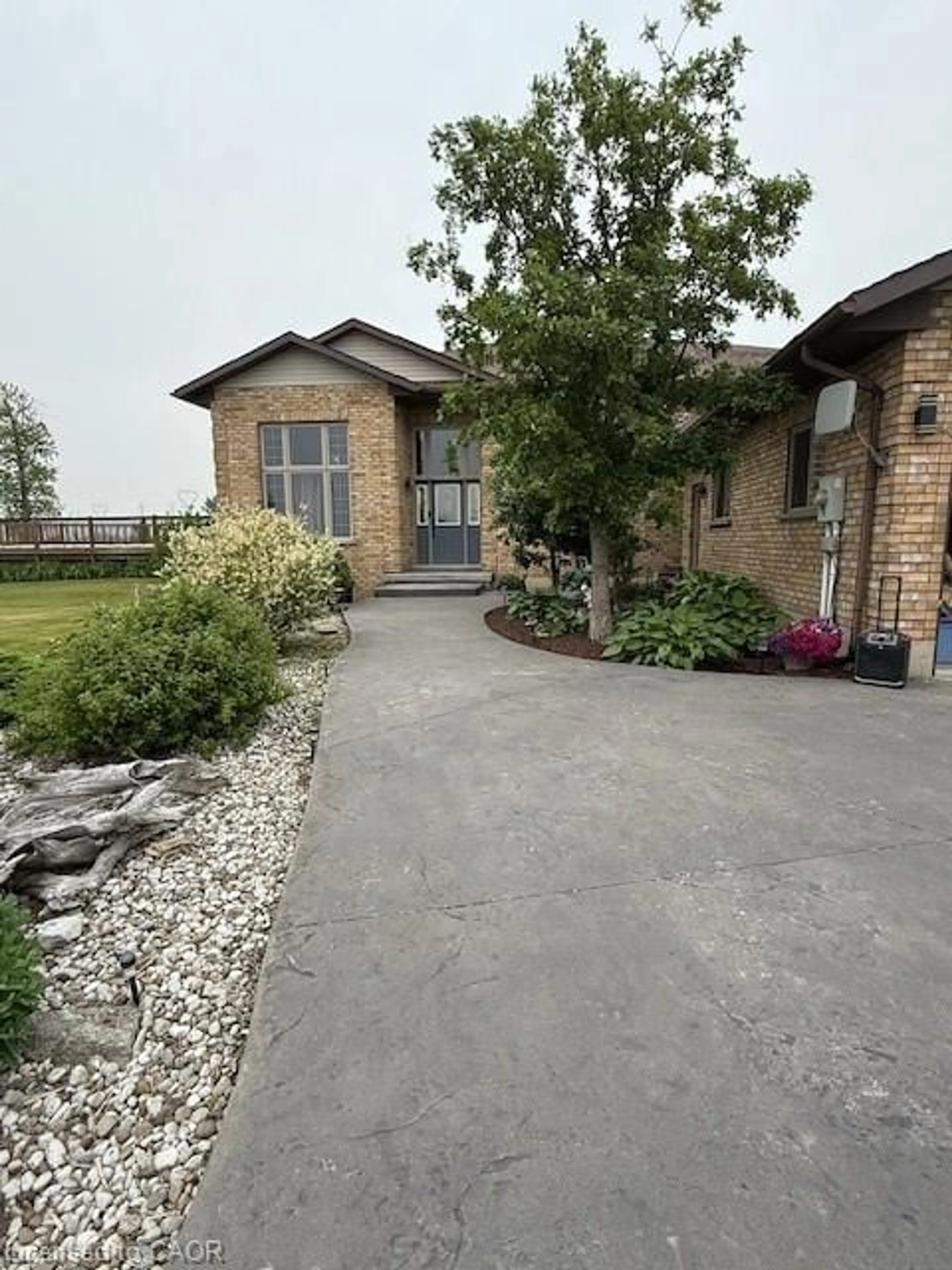 A pic from outside/outdoor area/front of a property/back of a property/a pic from drone, street for 1292 Concession 11 Rd, Hagersville Ontario N0A 1E0