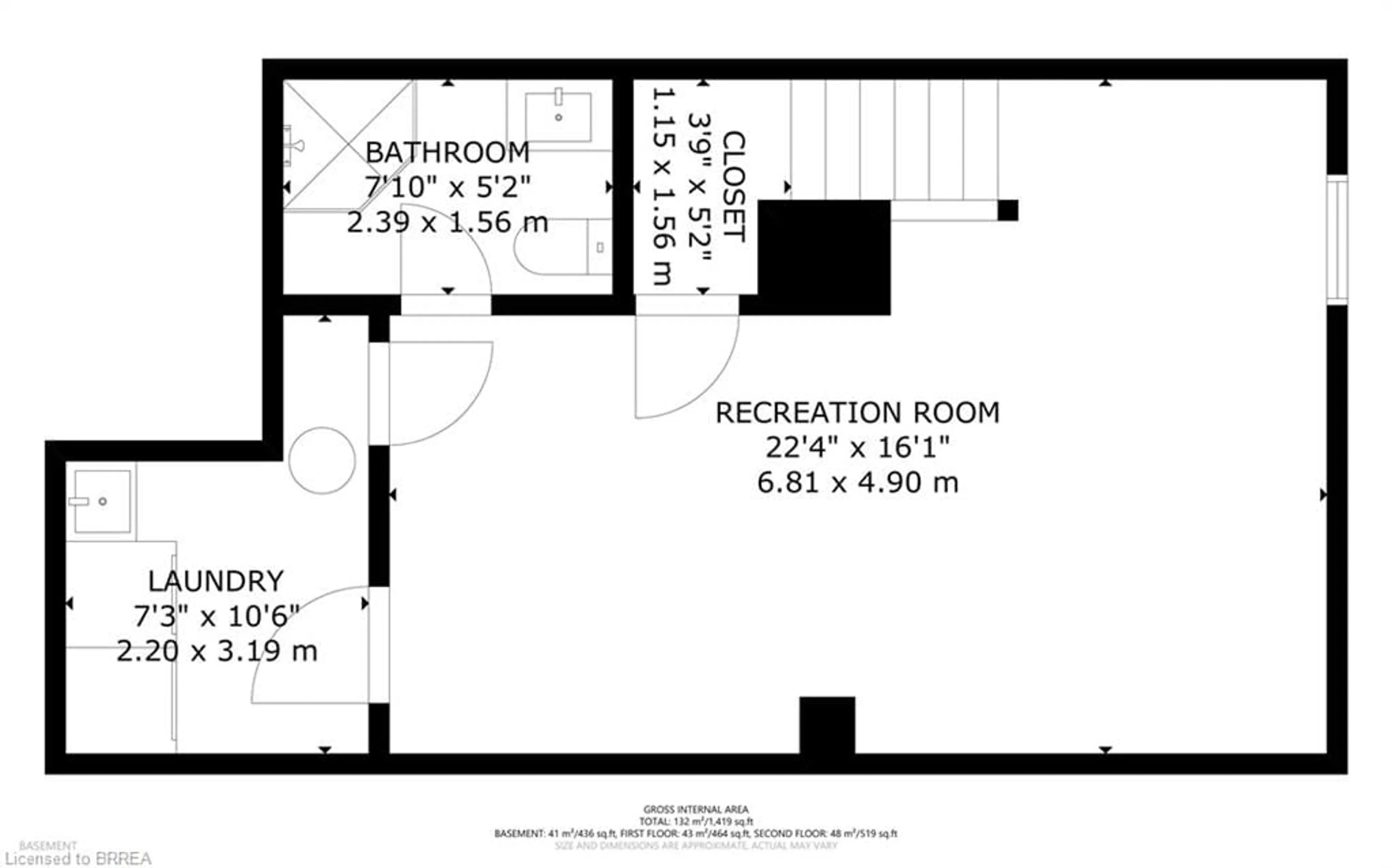 Floor plan for 490 Grey St #25, Brantford Ontario N3S 7S6