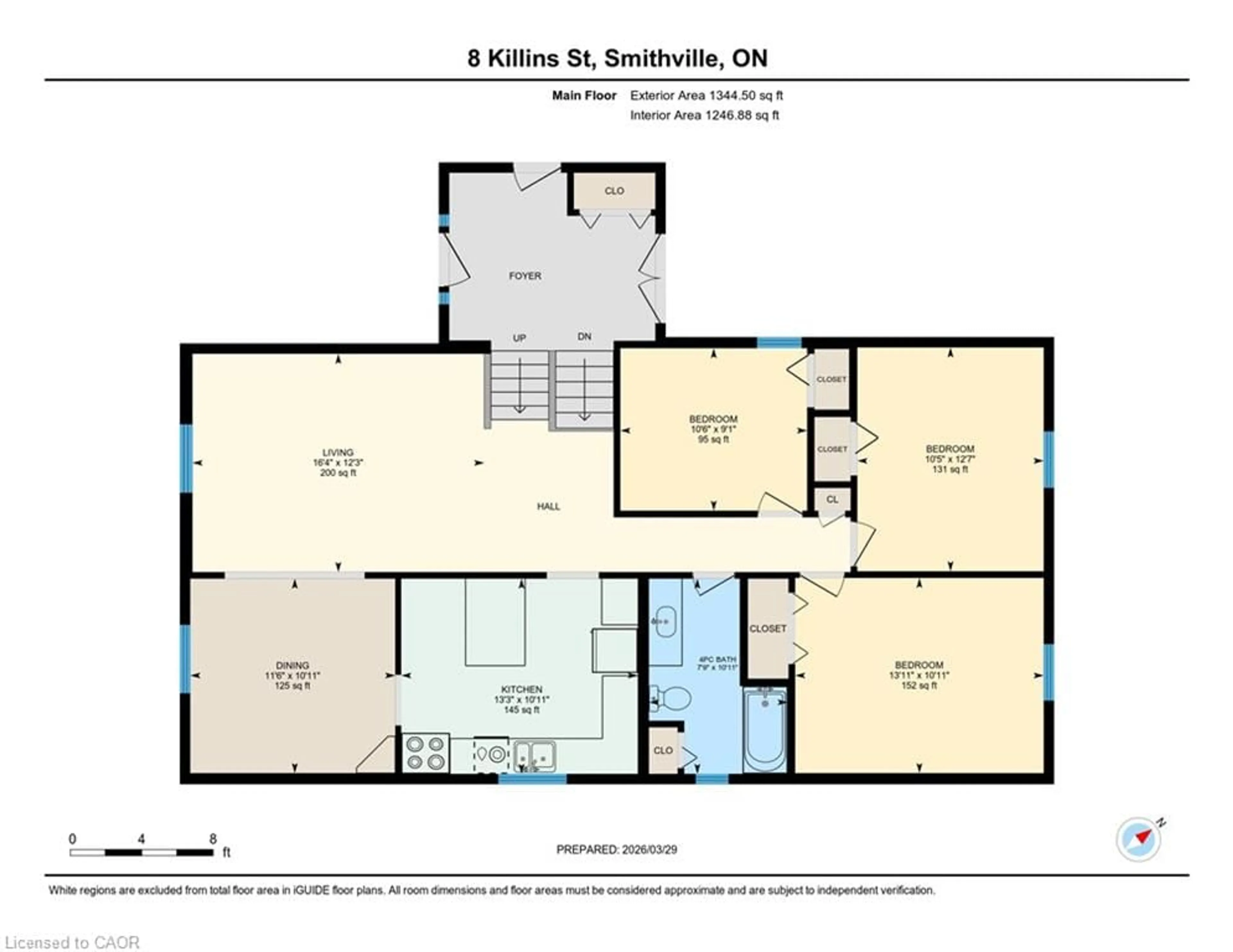 Floor plan for 8 Killins St, Smithville Ontario L0R 2A0