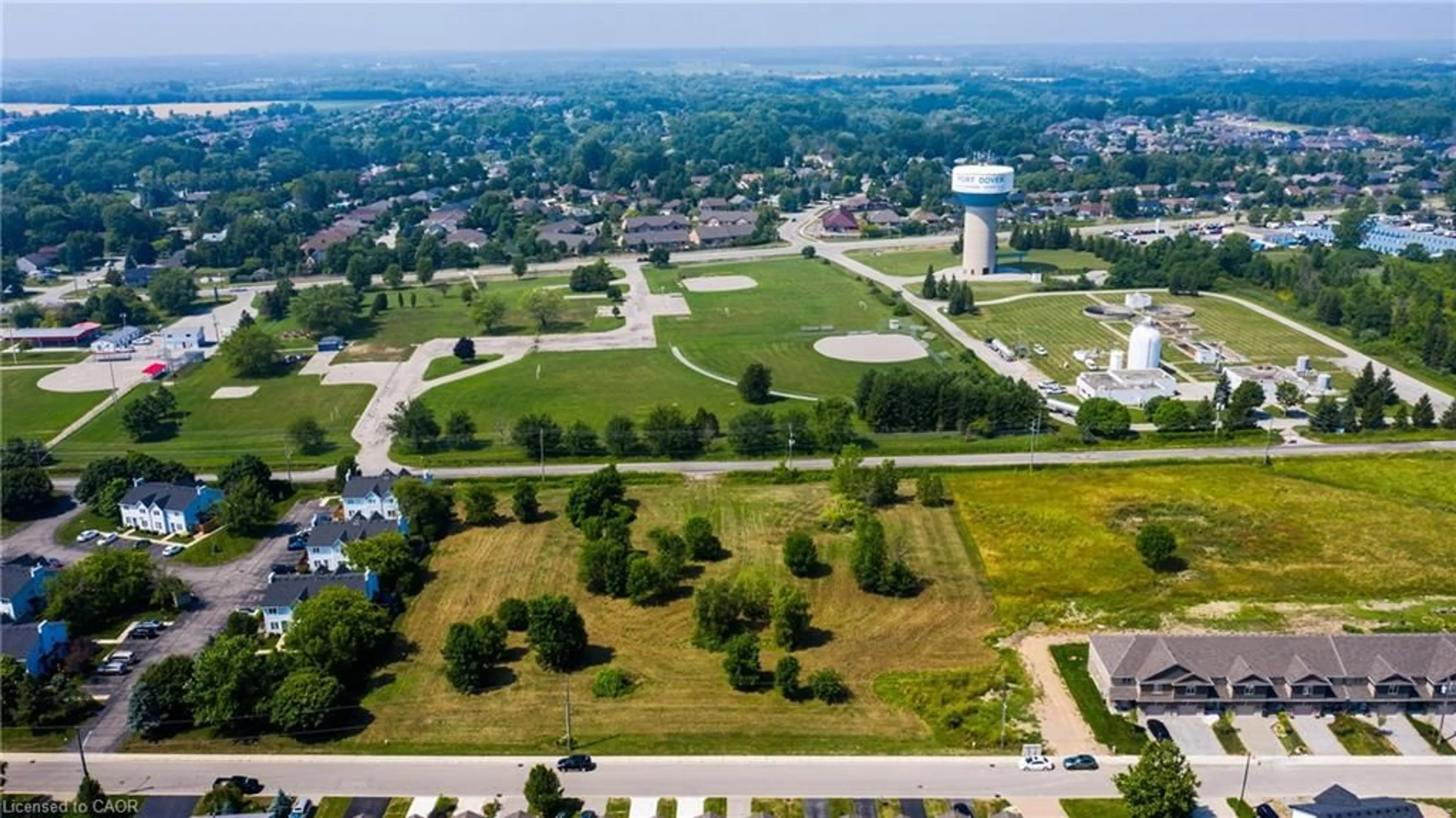 A pic from outside/outdoor area/front of a property/back of a property/a pic from drone, unknown for 38 New Lakeshore Rd, Port Dover Ontario N0A 1N3