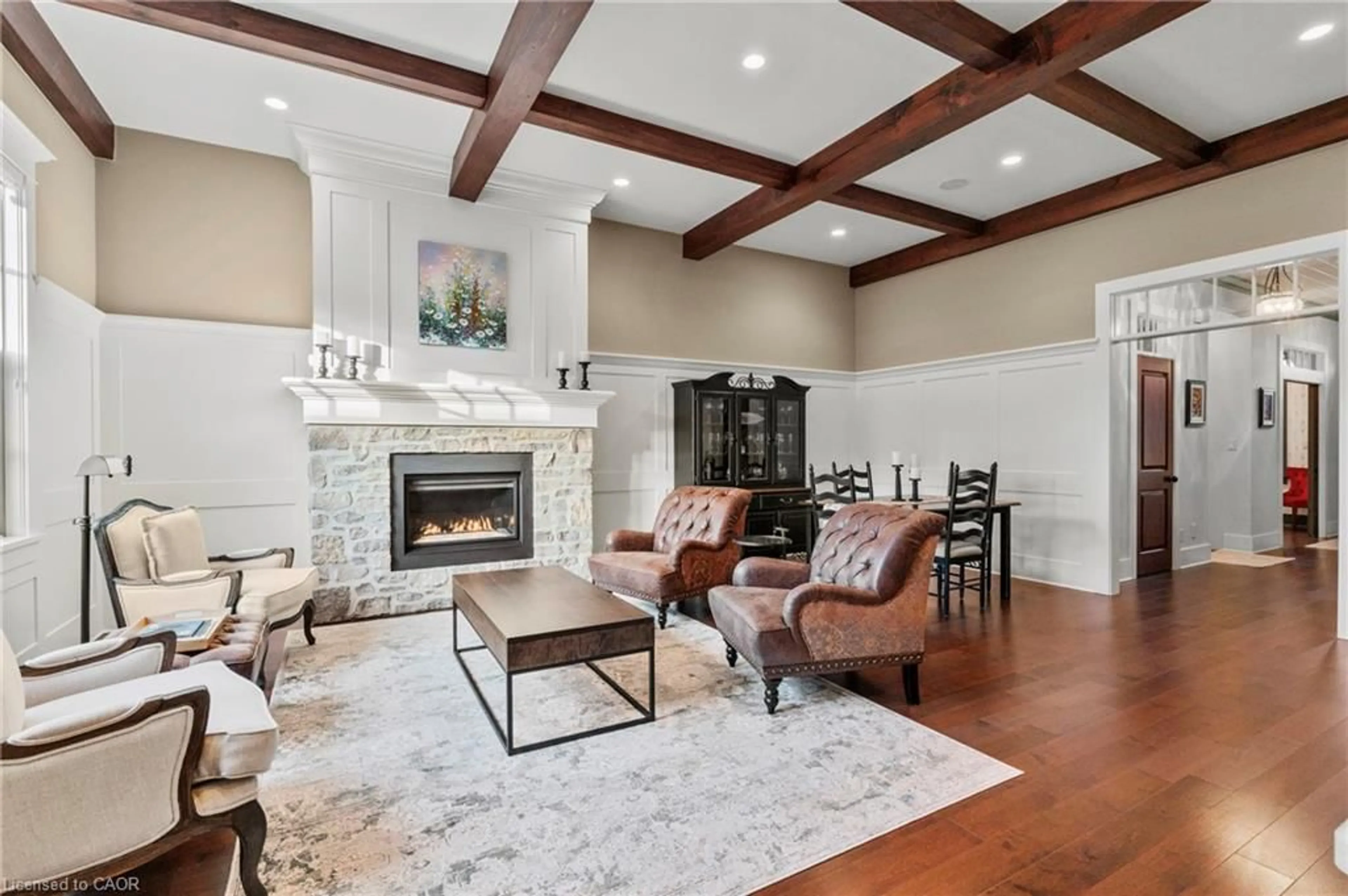 Living room with furniture, ceramic/tile floor for 13 Colonel Cohoe Street St, Niagara-on-the-Lake Ontario L0S 1J0