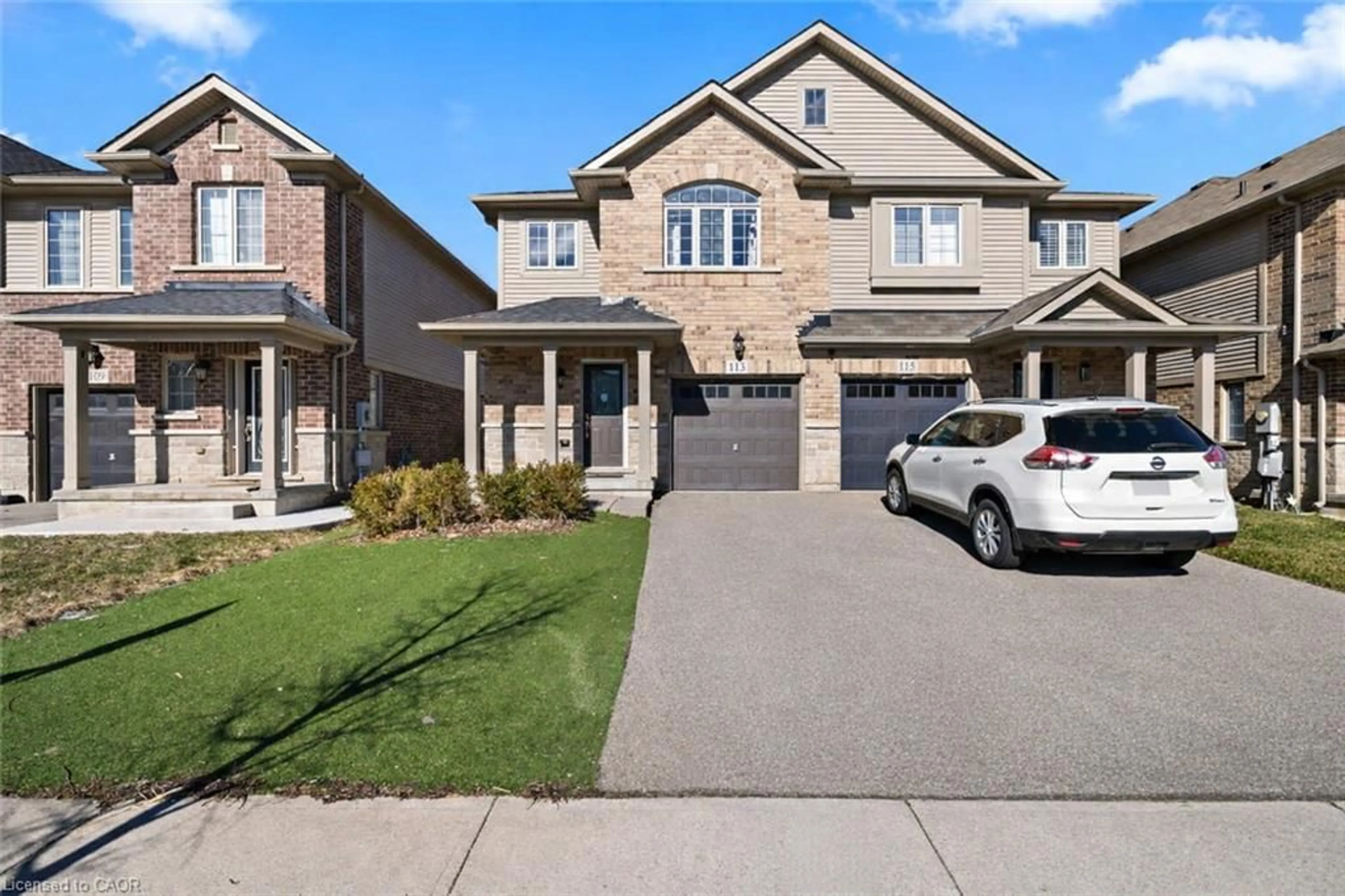 Home with brick exterior material, street for 113 Echovalley Dr, Stoney Creek Ontario L8J 0H1