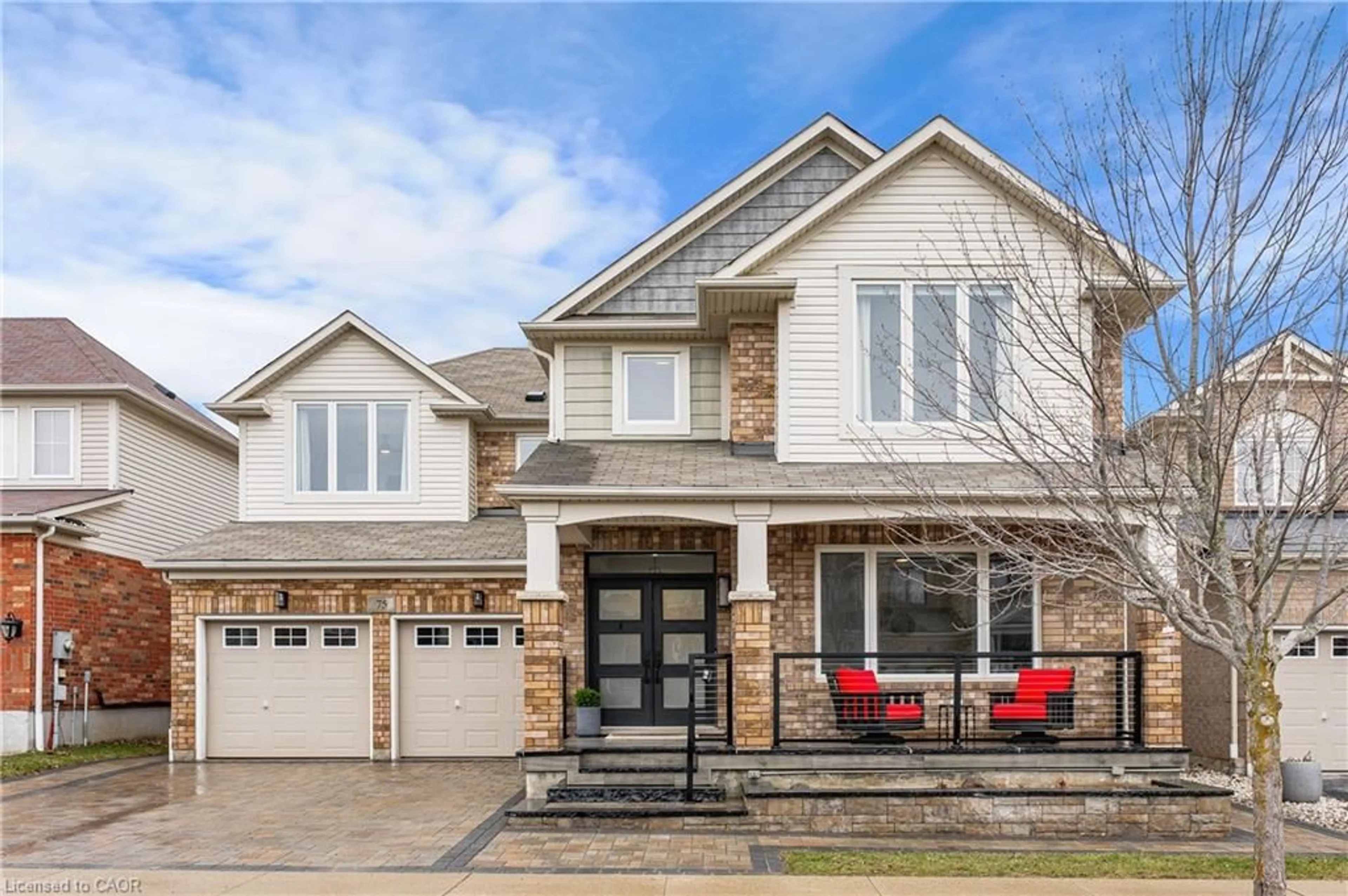 Home with brick exterior material, street for 75 Porter Cres, Cambridge Ontario N3C 0B7