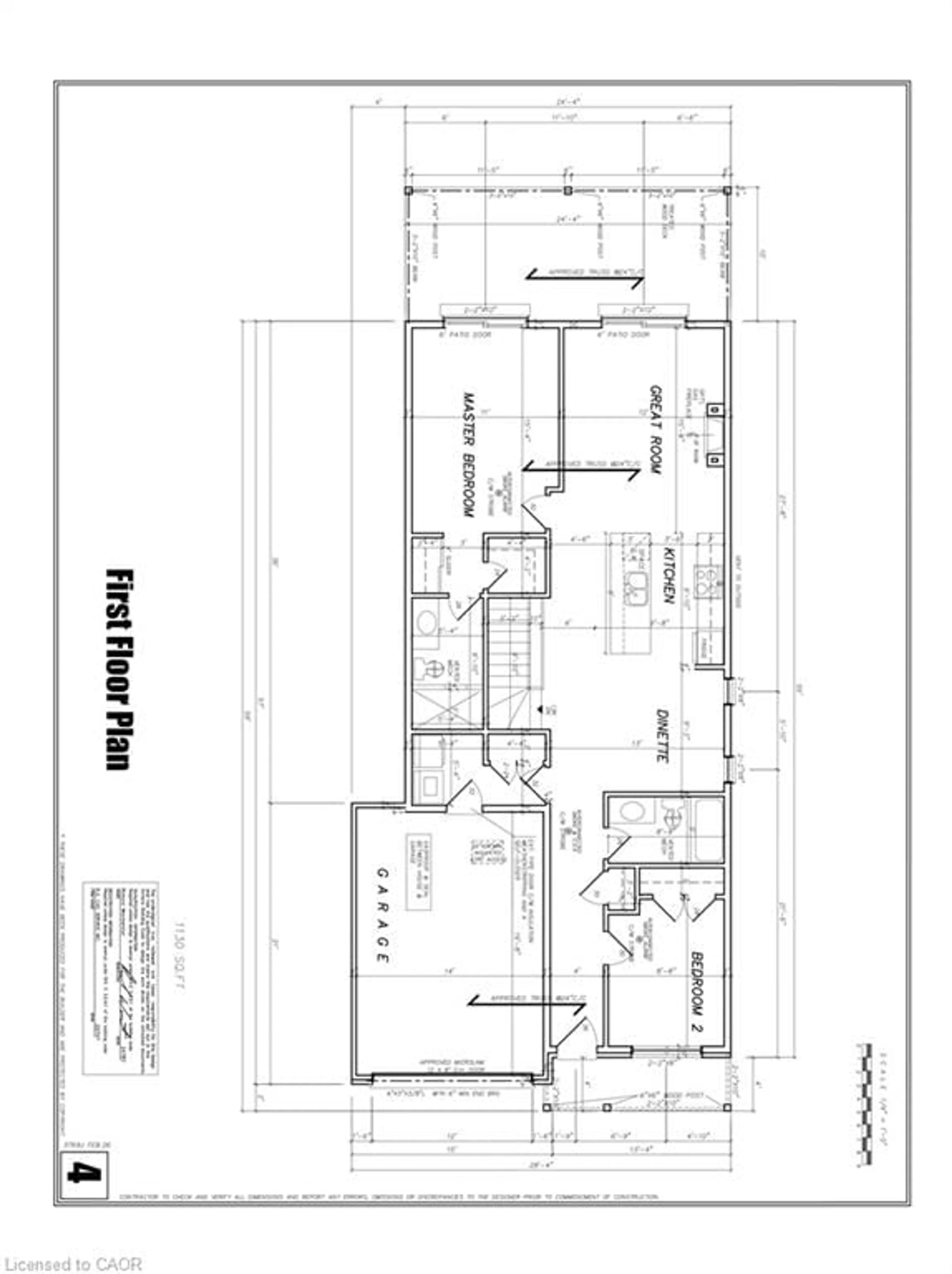 Floor plan for 196 Lafayette Blvd, Jarvis Ontario N0A 1J0
