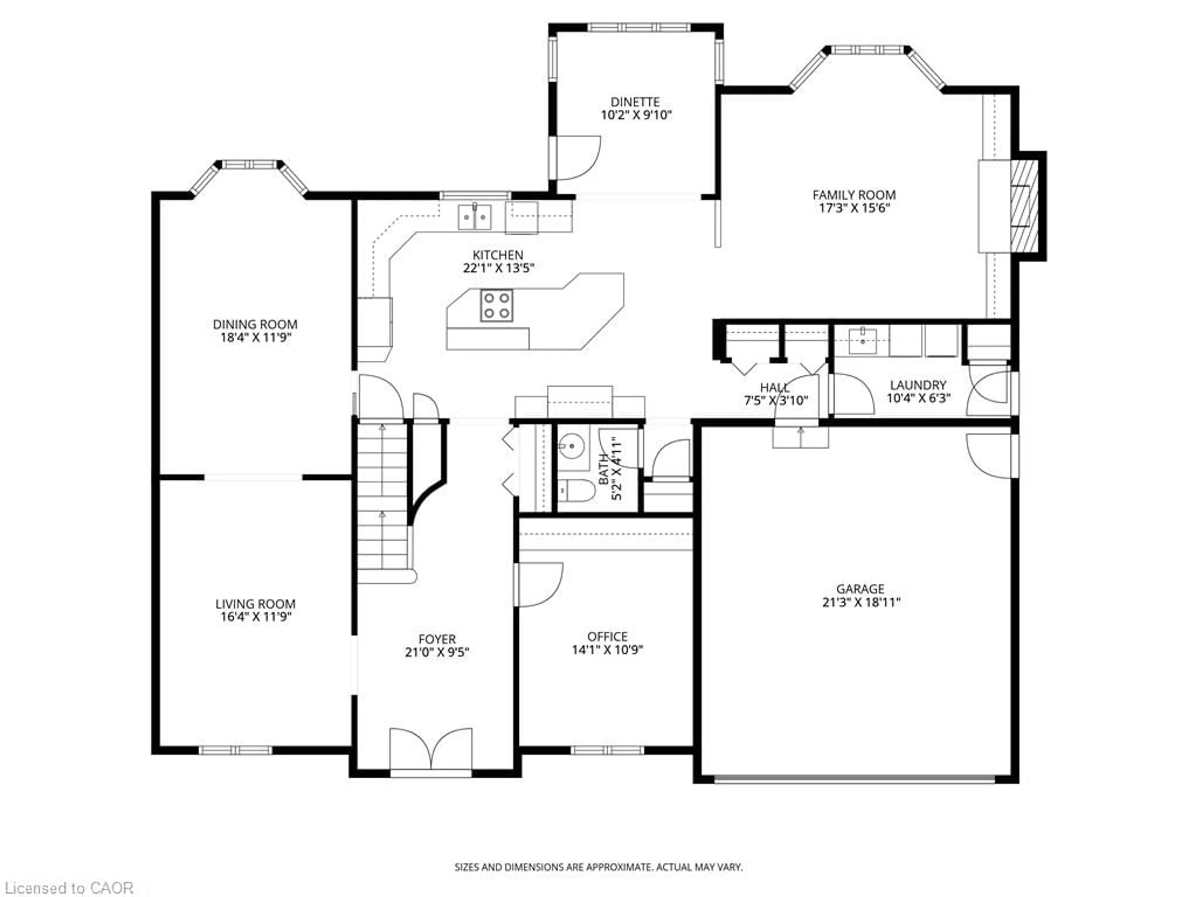 Floor plan for 91 Rembrandt Crt, Ancaster Ontario L9G 4P8