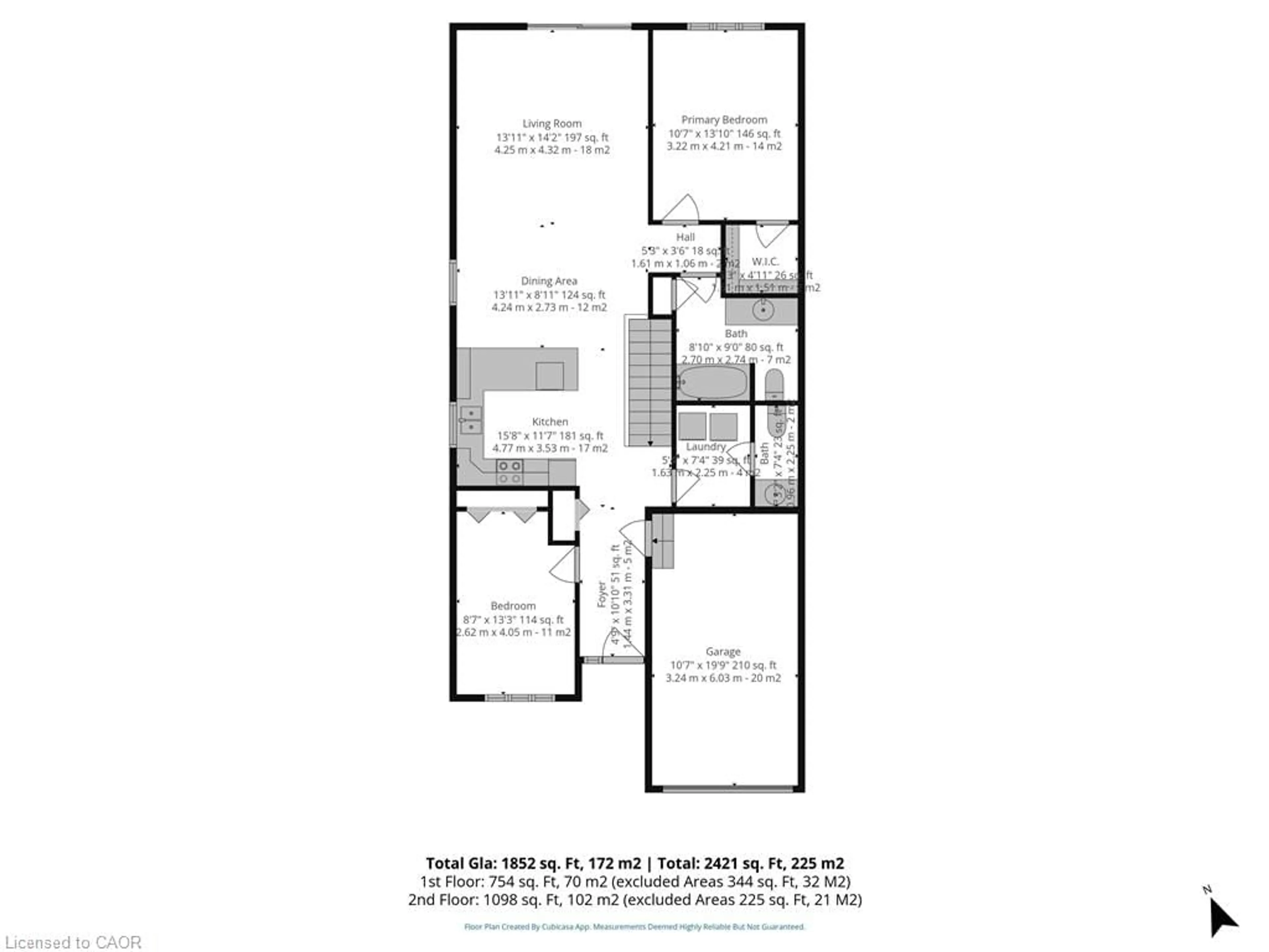 Floor plan for 14 Lafayette St, Jarvis Ontario N0A 1J0