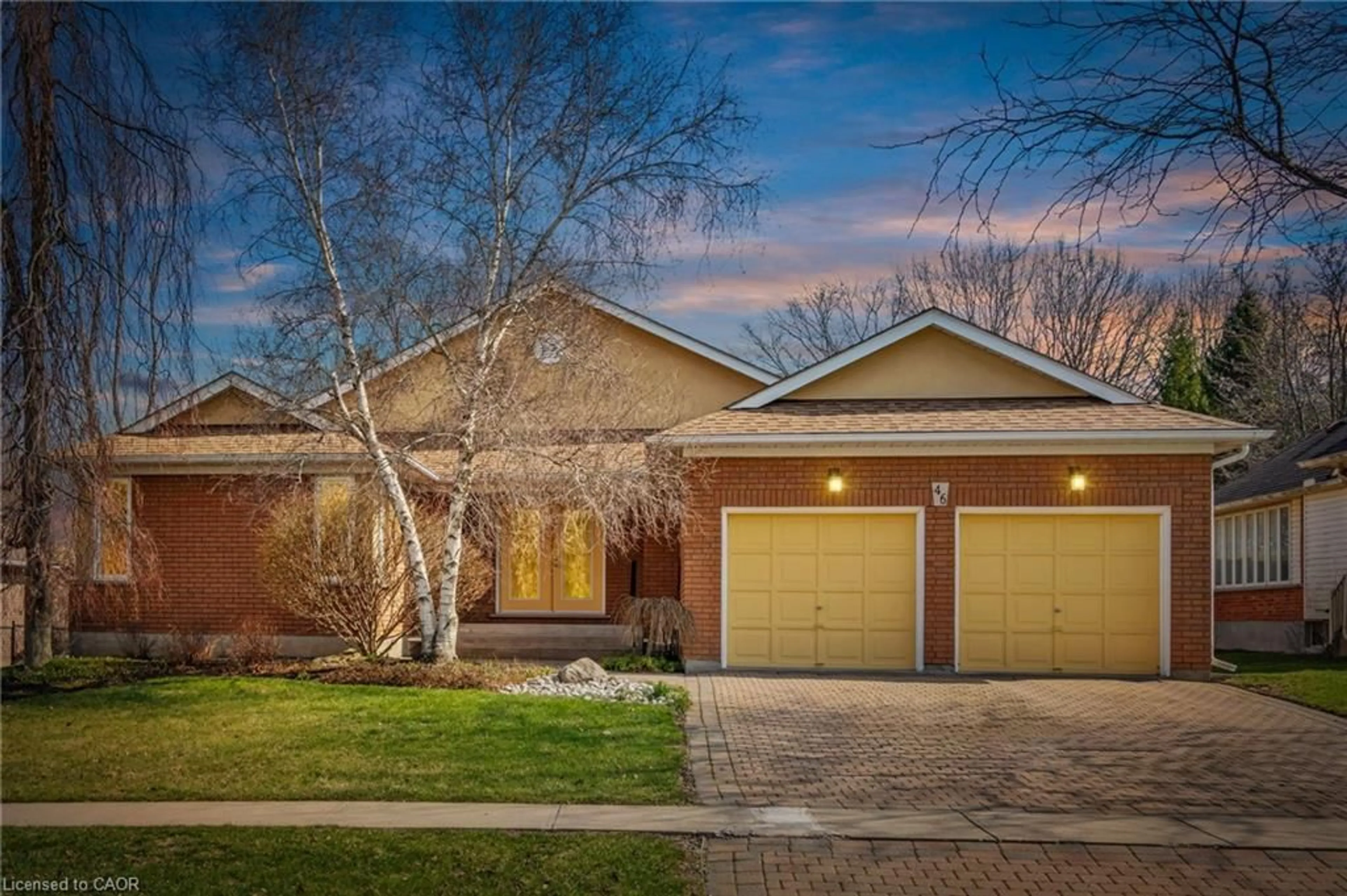 Home with brick exterior material, street for 46 Somerset Dr, Port Dover Ontario N0A 1N7