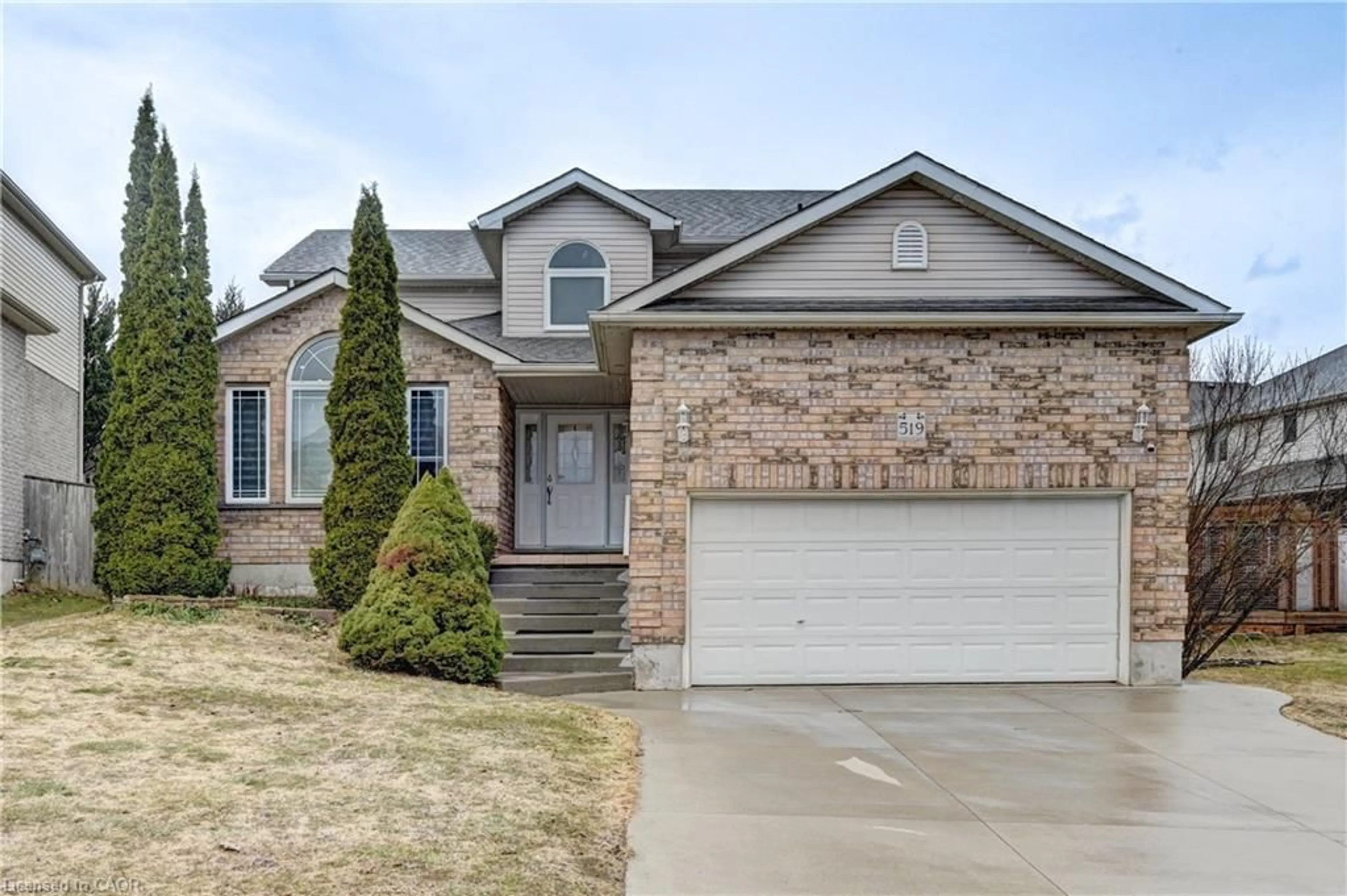 Home with brick exterior material, street for 519 Yorkshire Dr, Waterloo Ontario N2T 2V1