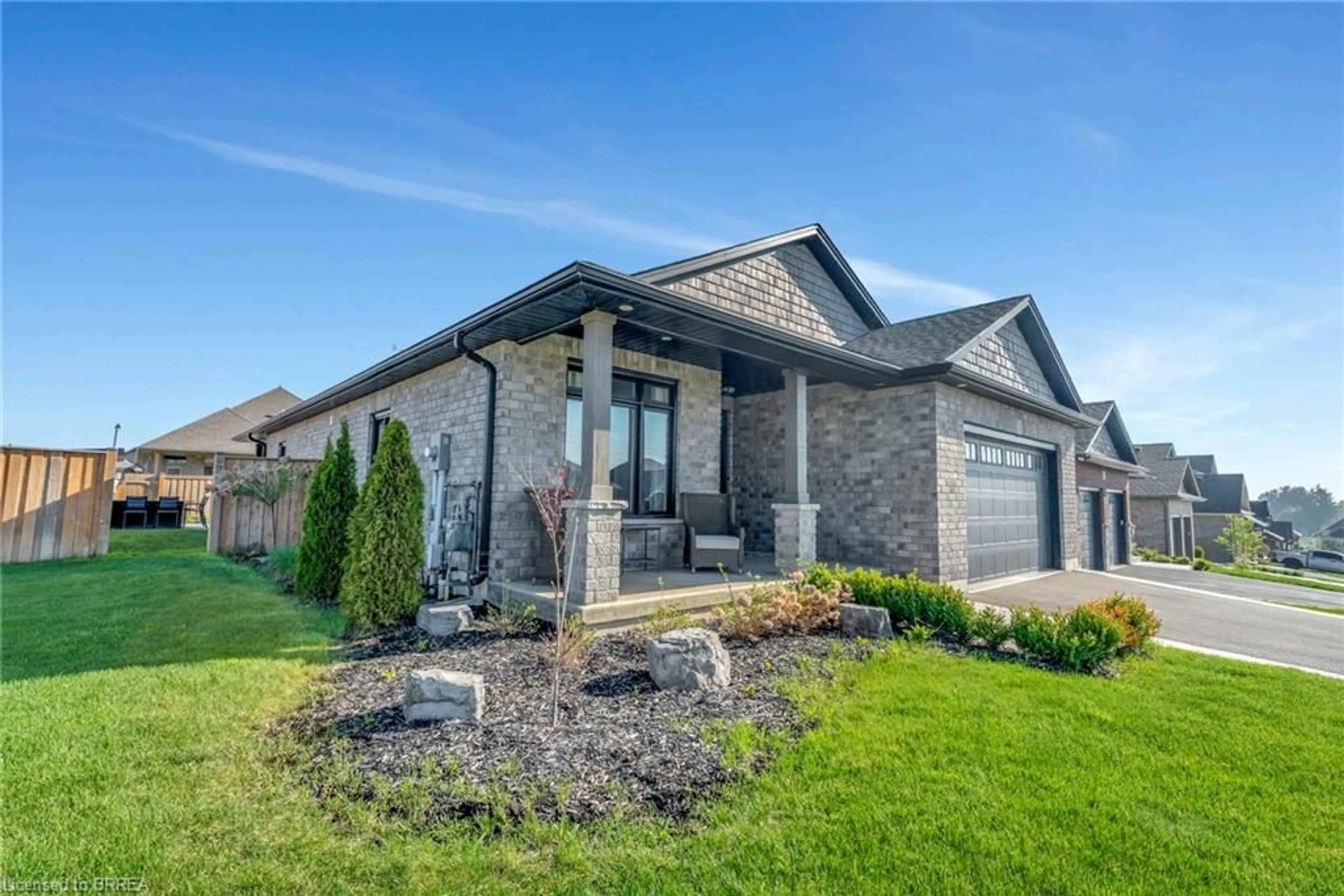 Home with brick exterior material, street for 2 Masters Lane, Paris Ontario N3L 0H4