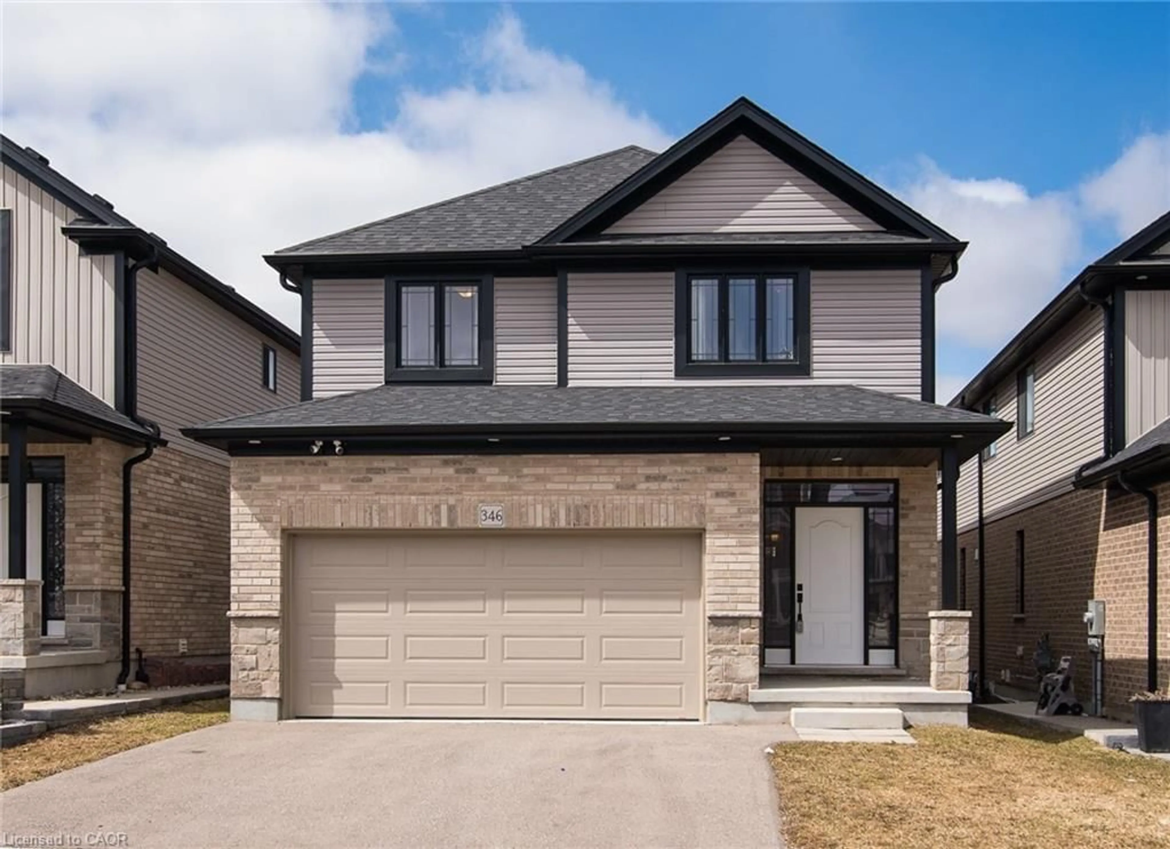 Home with brick exterior material, street for 346 Chokecherry Cres, Waterloo Ontario N2V 0H1