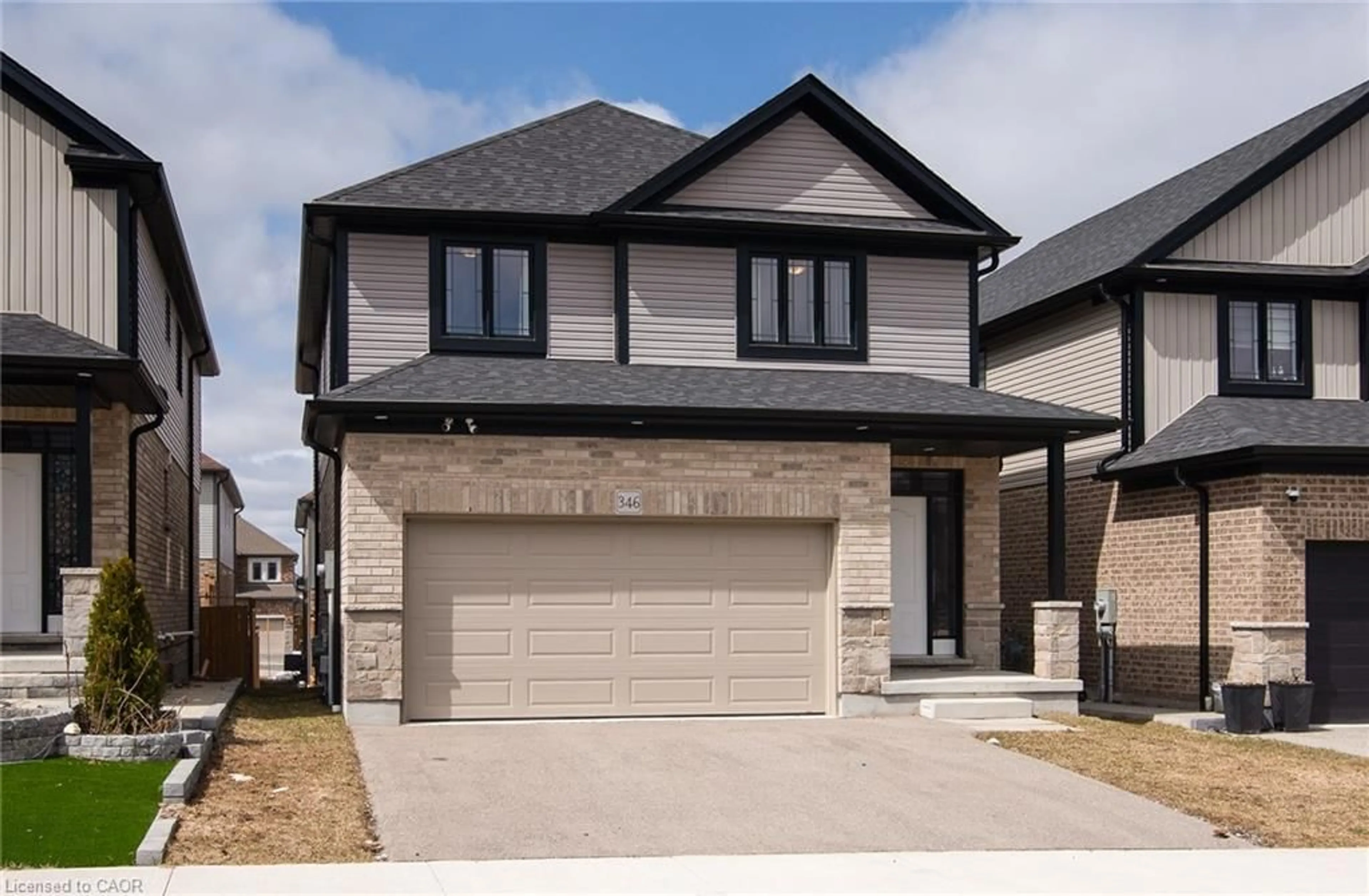 Home with brick exterior material, street for 346 Chokecherry Cres, Waterloo Ontario N2V 0H1