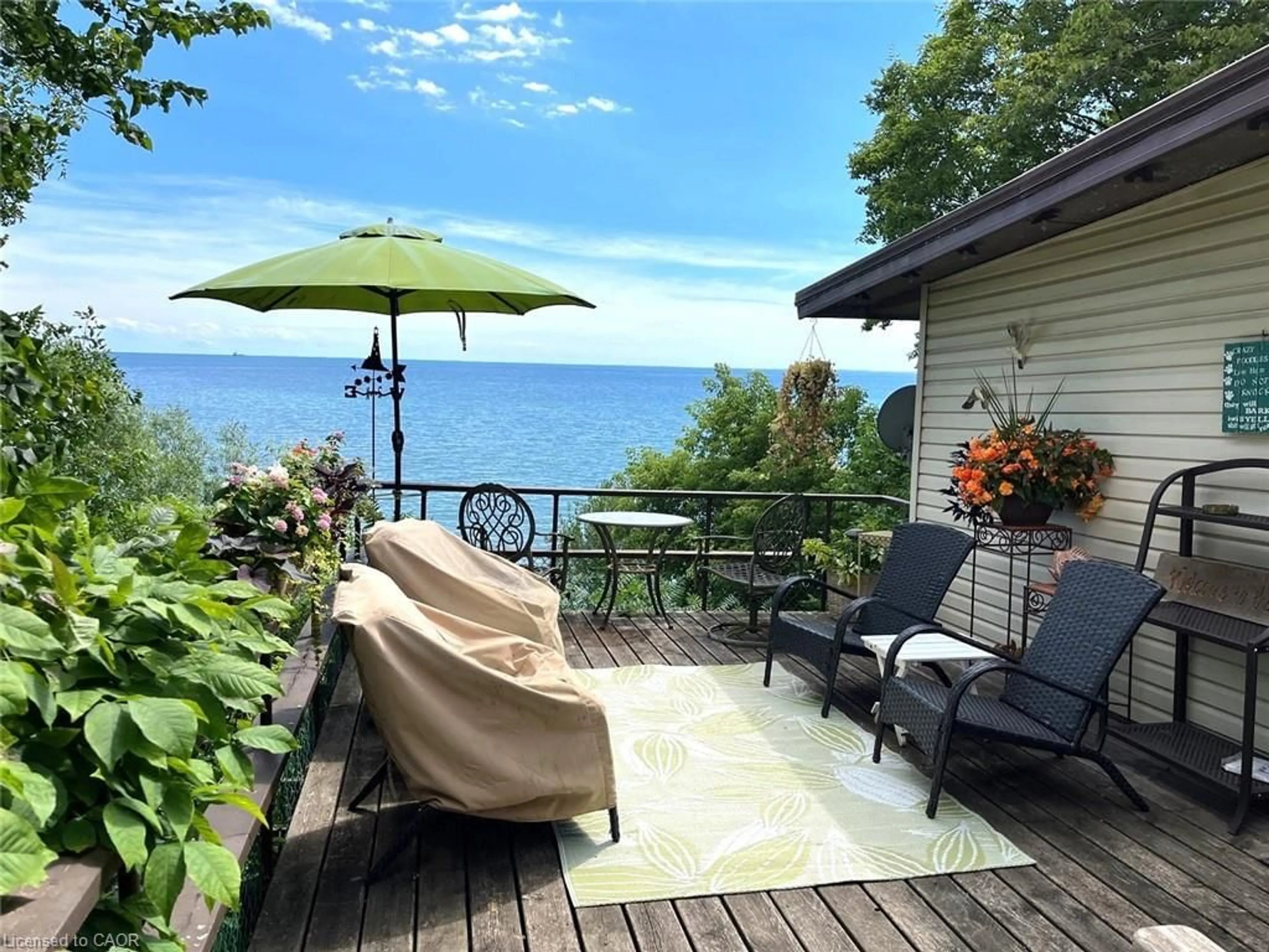 Patio, water/lake/river/ocean view for 110 Old Lakeshore Rd, Woodhouse Ontario N0A 1N3