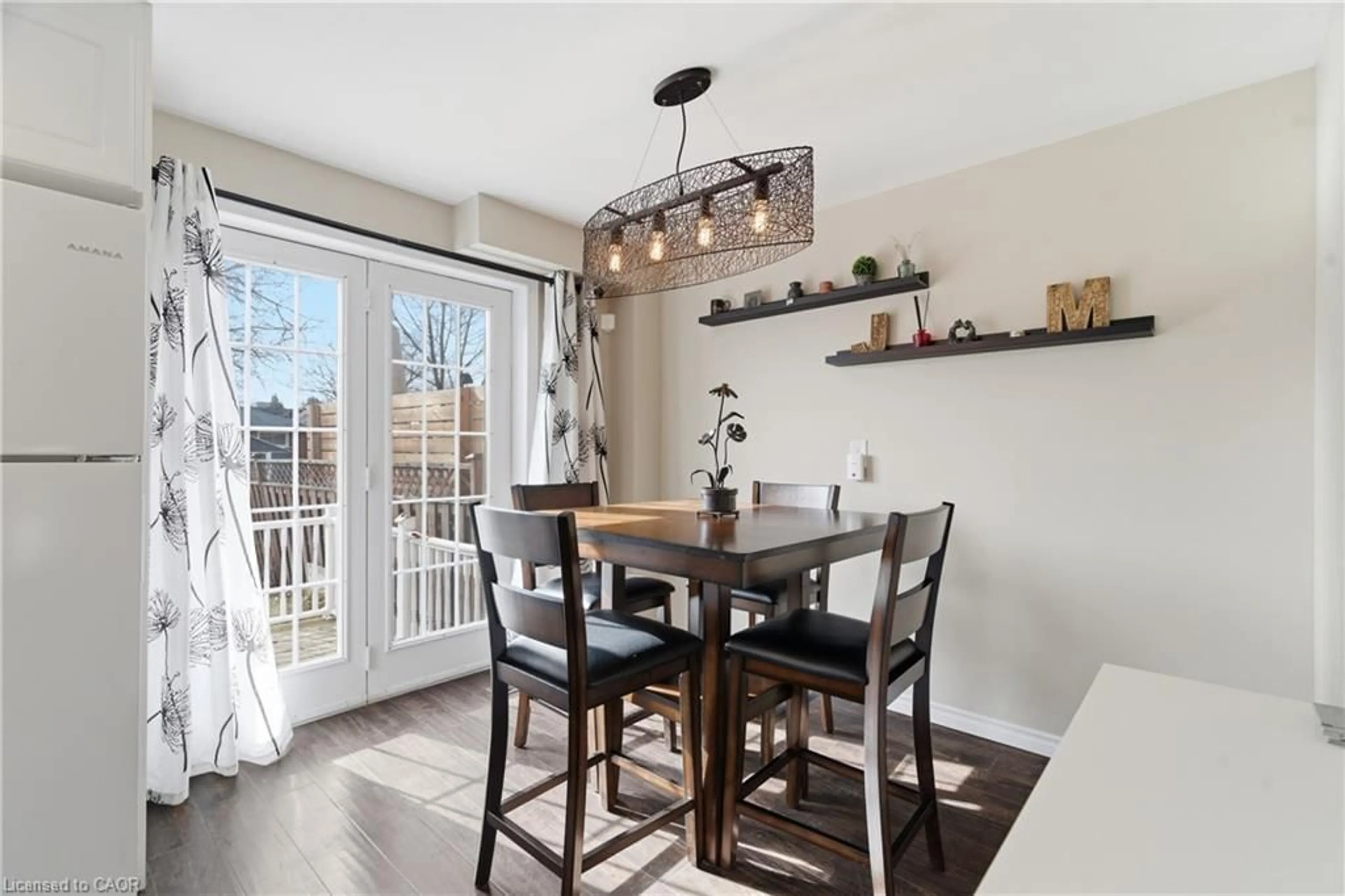 Dining room, wood/laminate floor for 99 Emma St, Guelph Ontario N1E 1V1