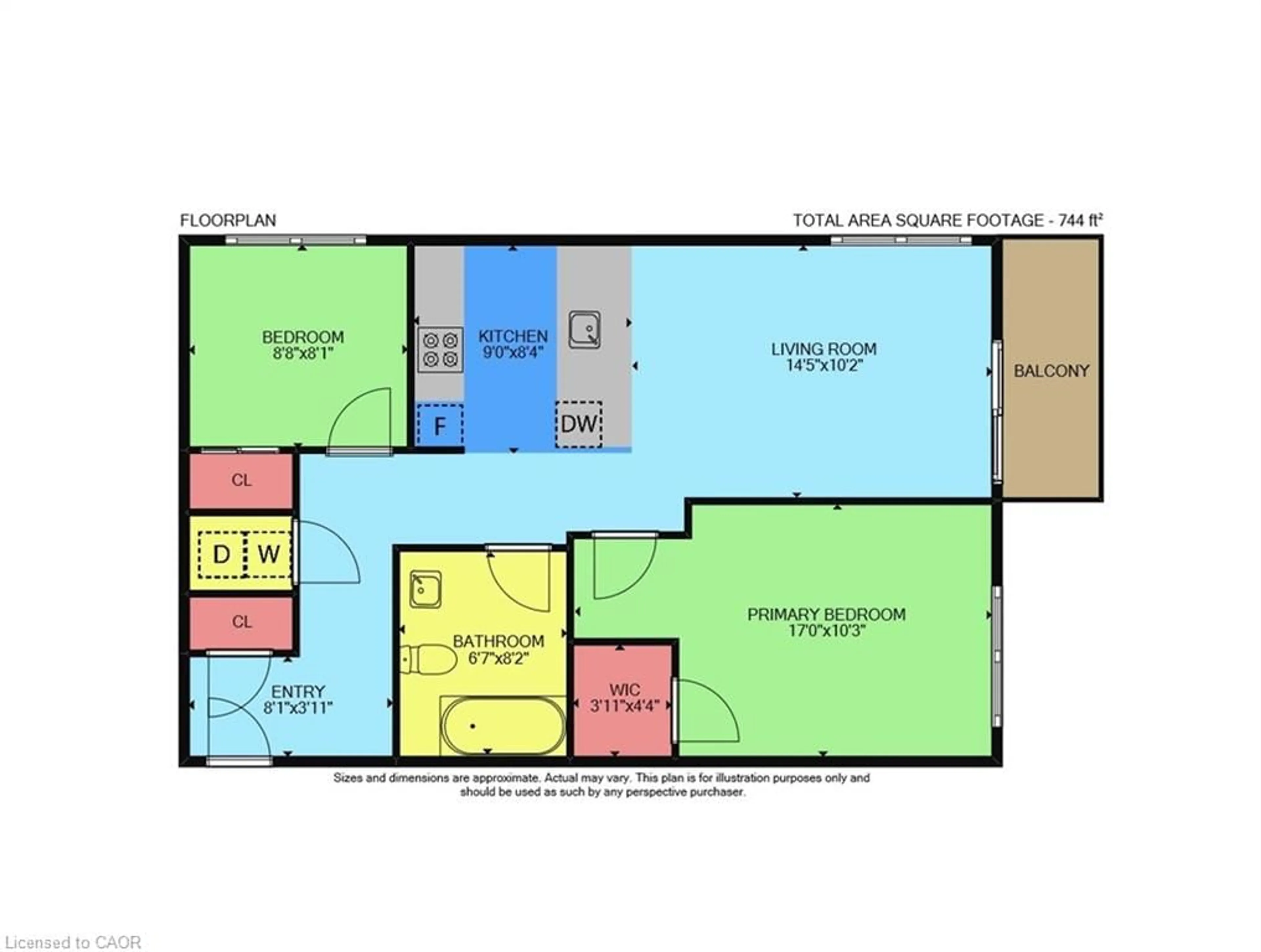 Floor plan for 35 Southshore Cres #327, Stoney Creek Ontario L8E 0J2