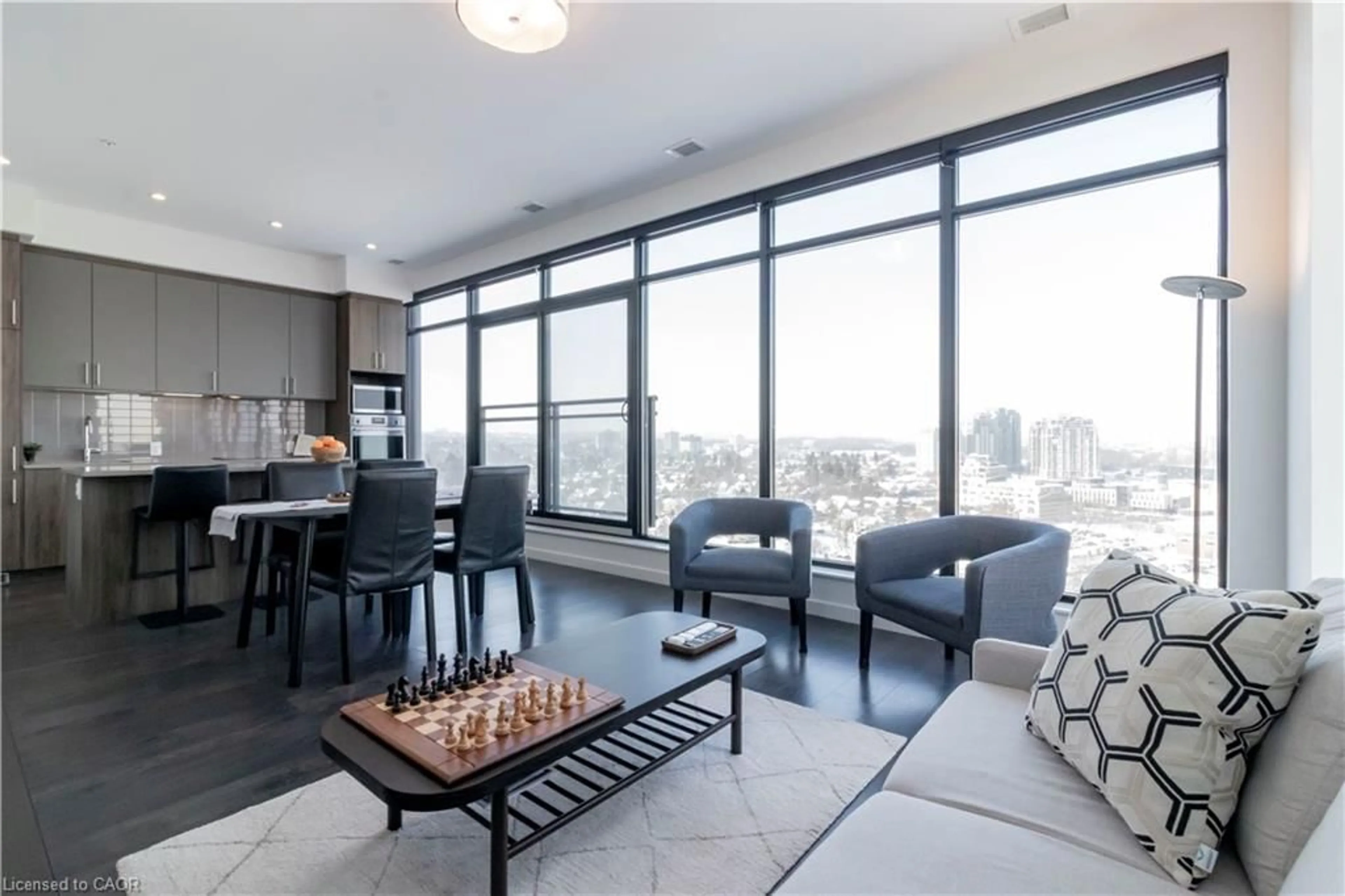 Living room with furniture, unknown for 181 King St #1513, Waterloo Ontario N2J 0E7