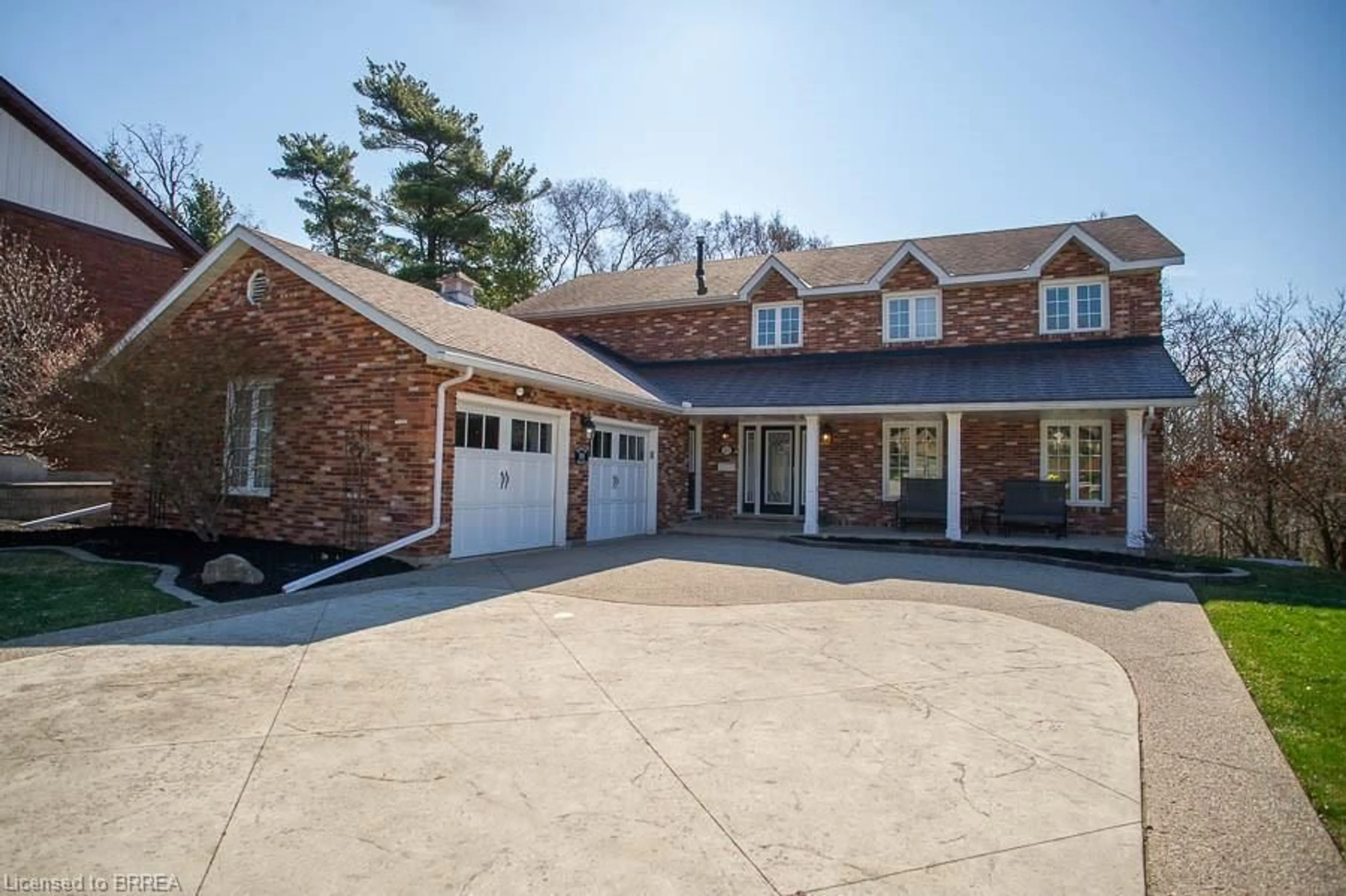 Home with brick exterior material, street for 23 Scarfe Gdns, Brantford Ontario N3T 6B2