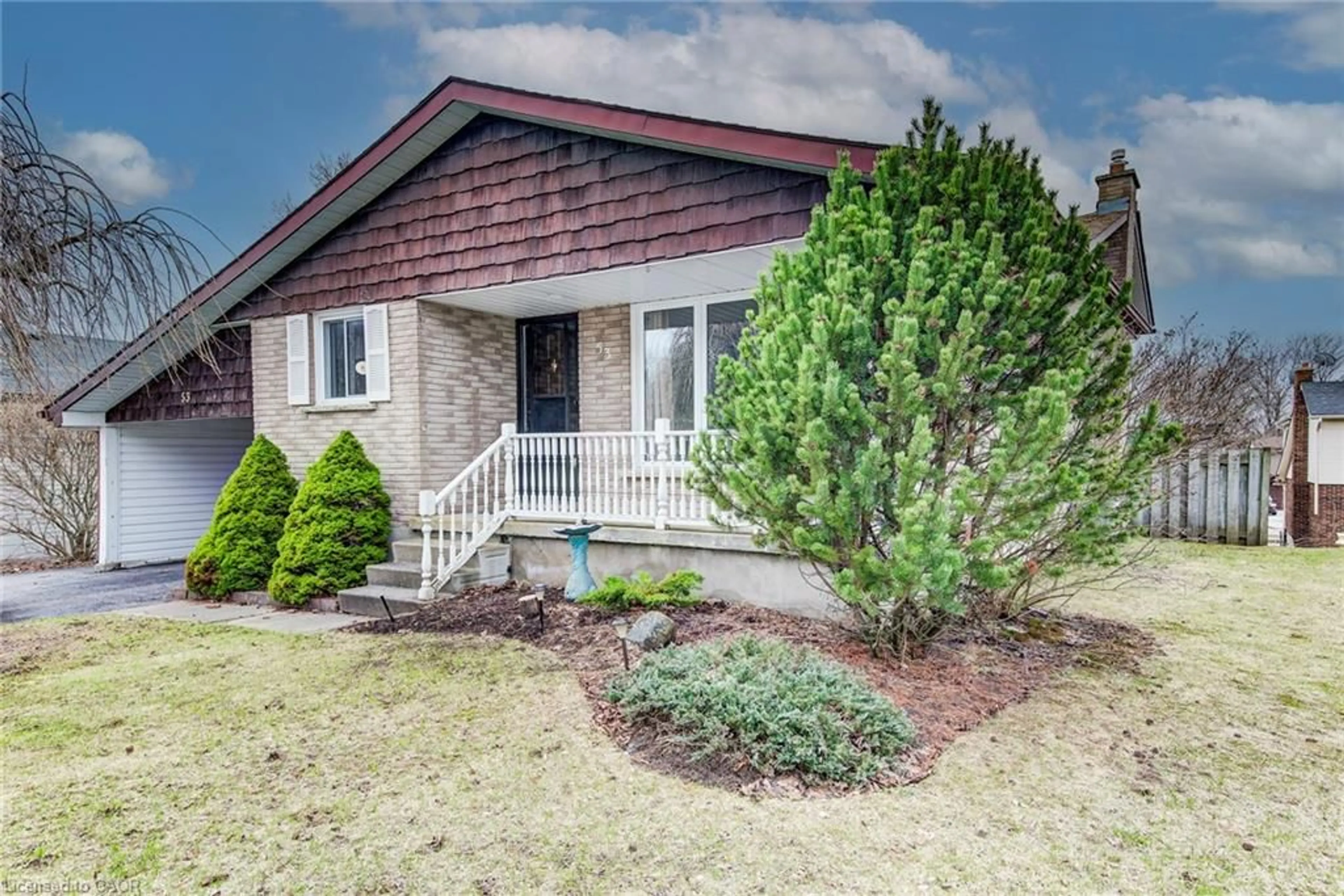 Home with brick exterior material, street for 53 Greenock Dr, Kitchener Ontario N2E 2J9