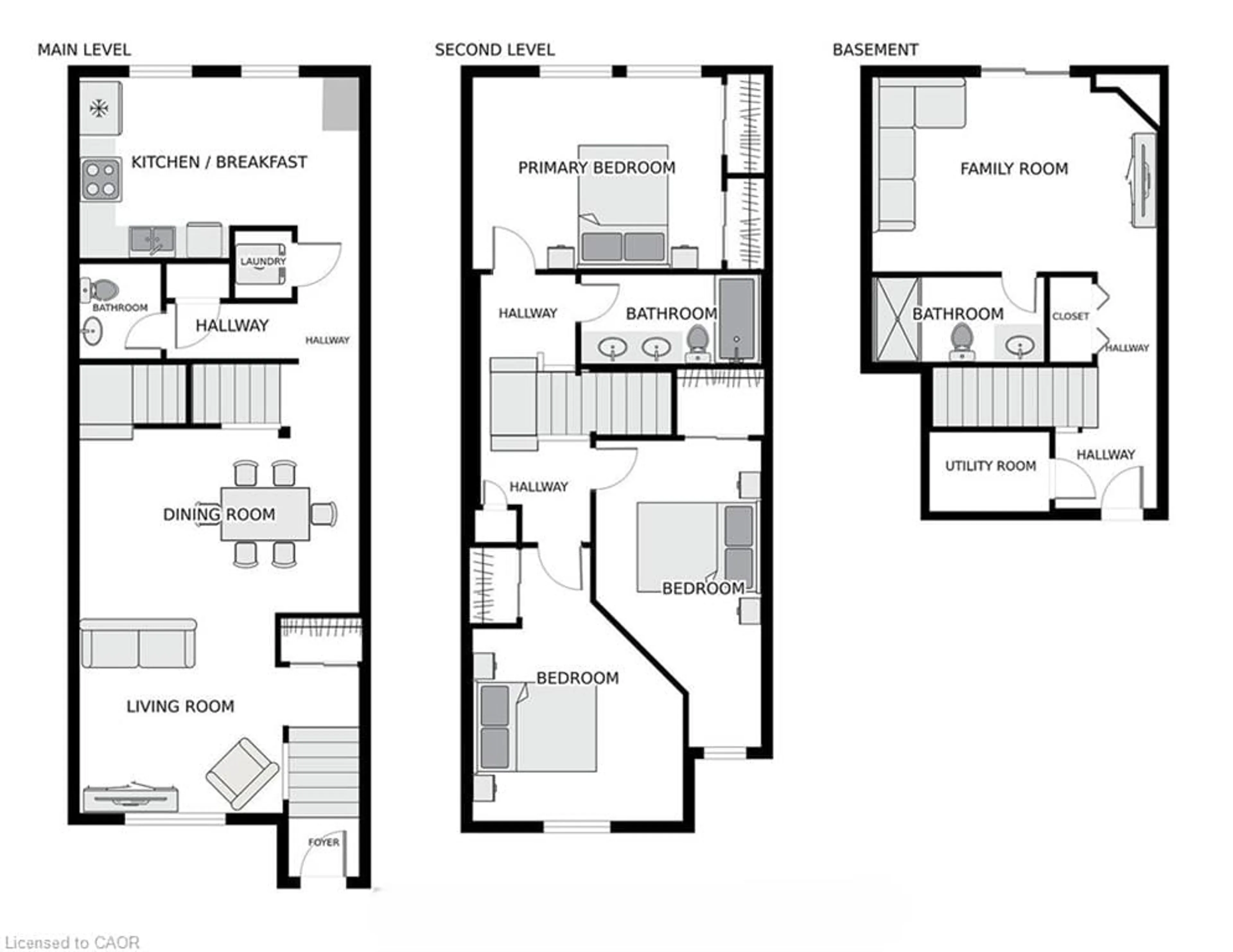Floor plan for 2531 Northampton Blvd #49, Burlington Ontario L7M 4H5