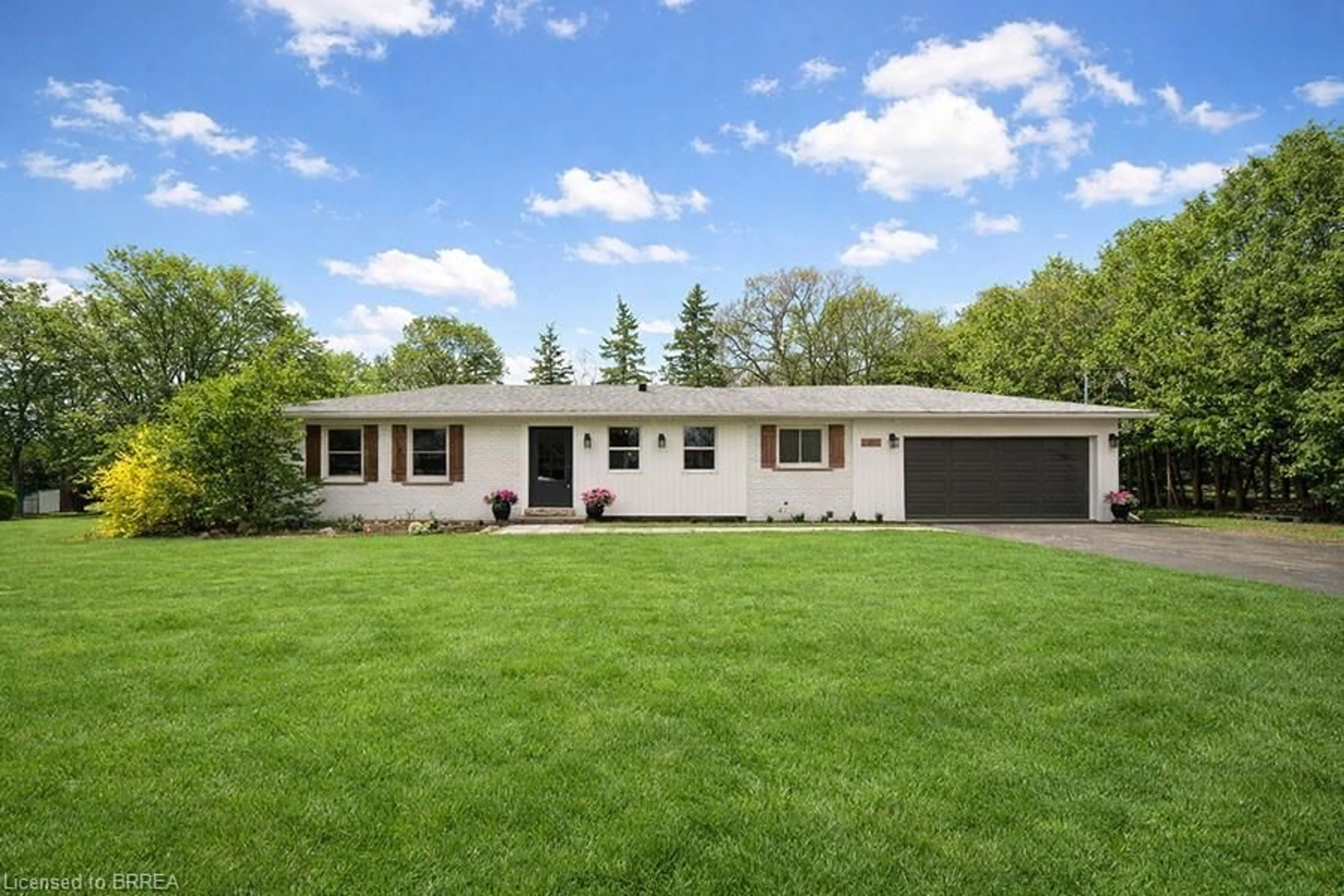 Home with vinyl exterior material, street for 20 Russell St, Mount Pleasant Ontario N0E 1K0