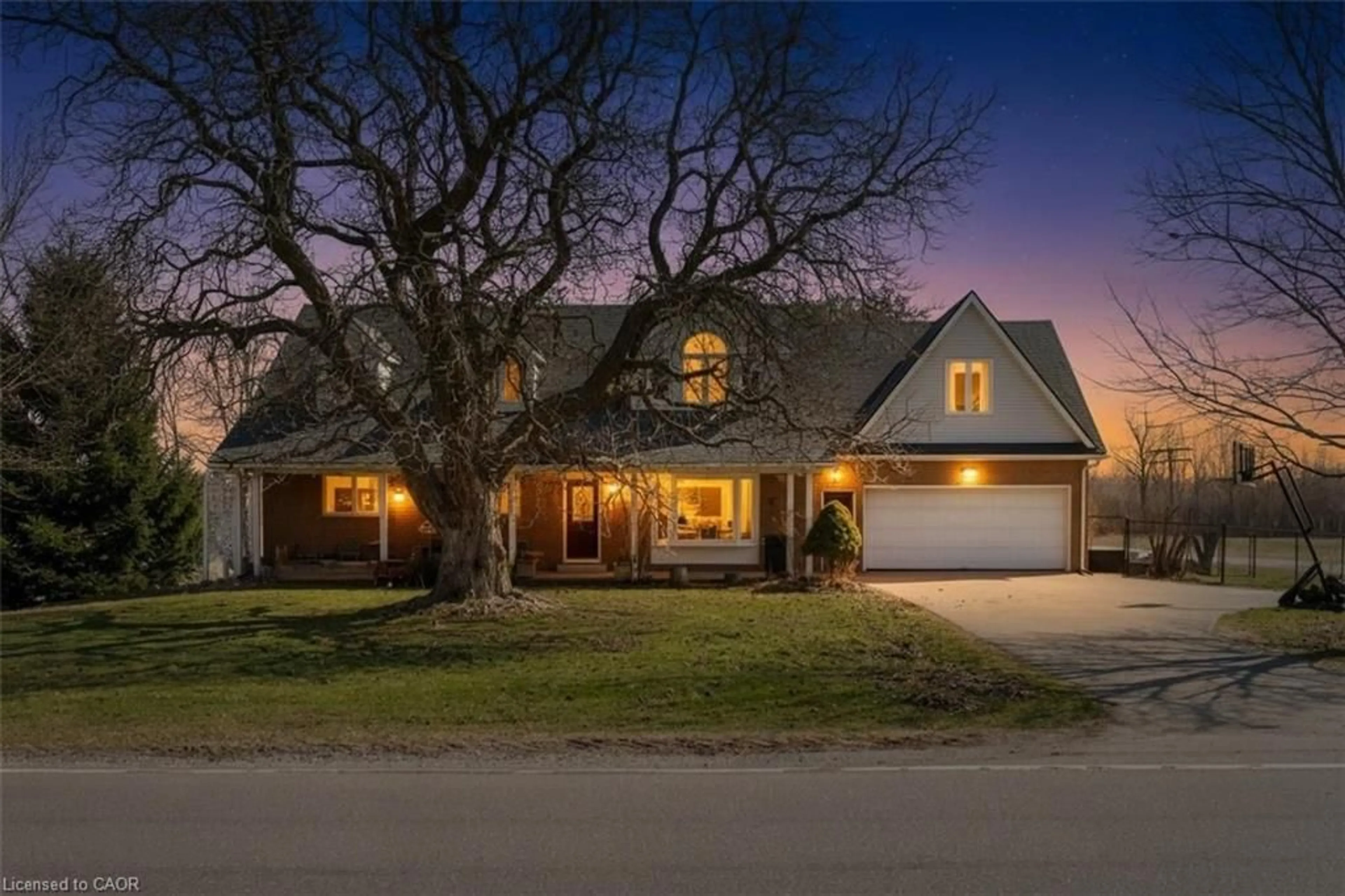 Home with brick exterior material, street for 1652 Old Highway 24, Waterford Ontario N0E 1Y0