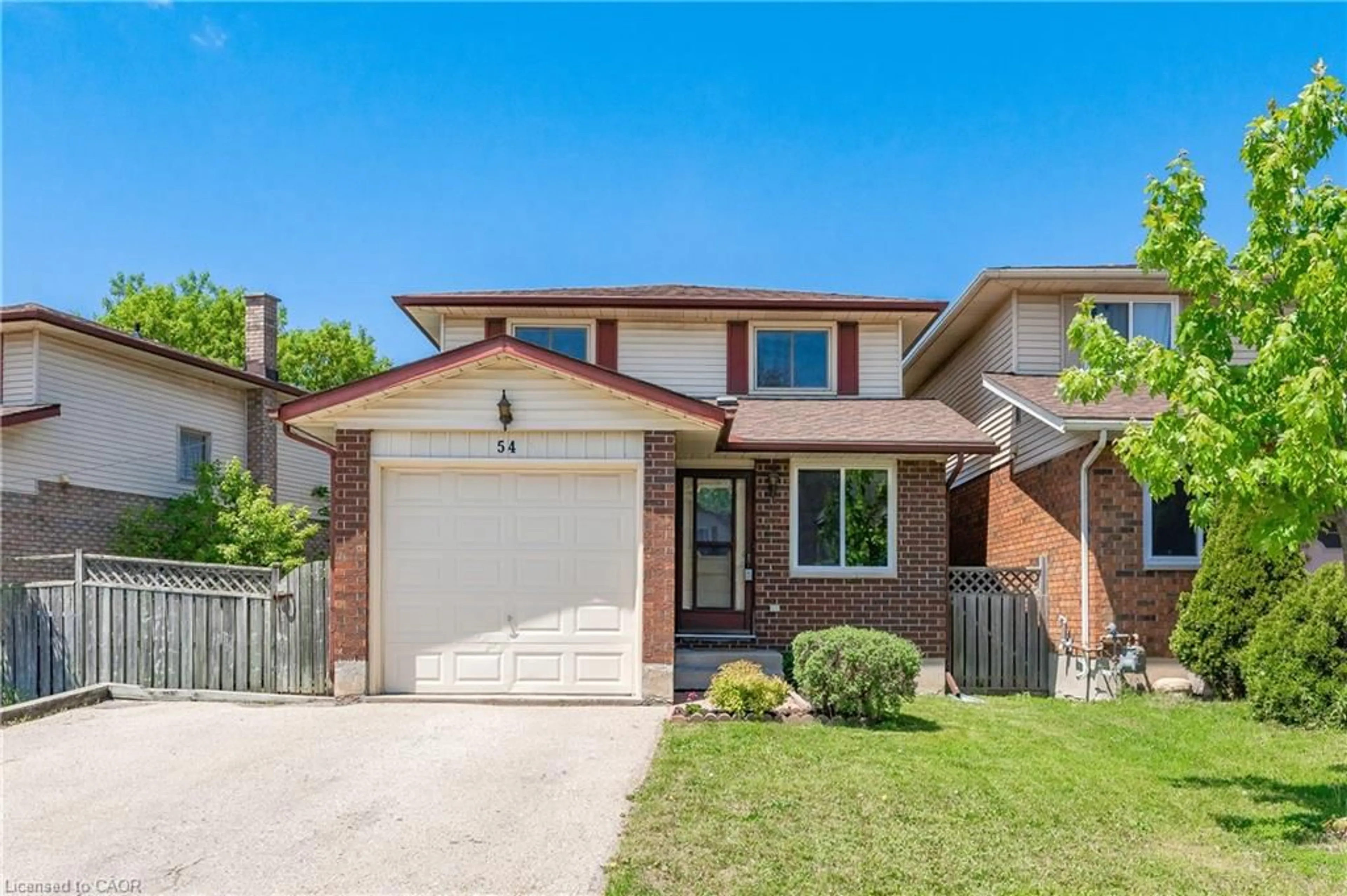 Home with brick exterior material, street for 54 Koch Dr, Guelph Ontario N1G 4G7